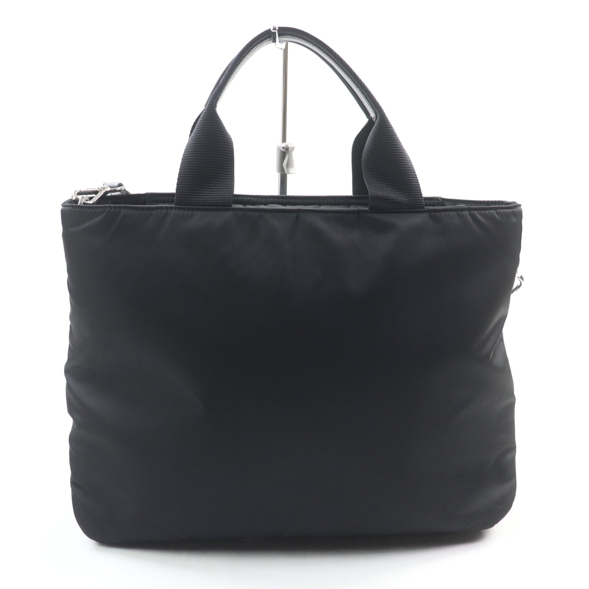 Prada Black Nylon Leather Handbag