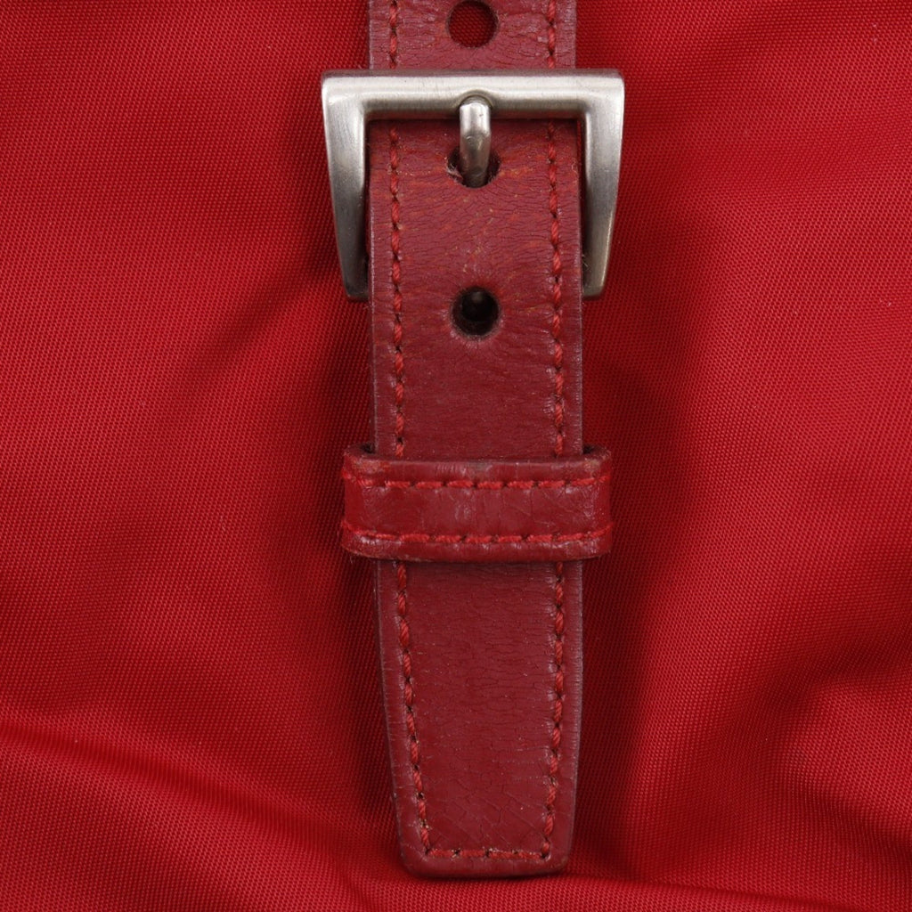 Prada Red Color Nylon Shoulder Bag