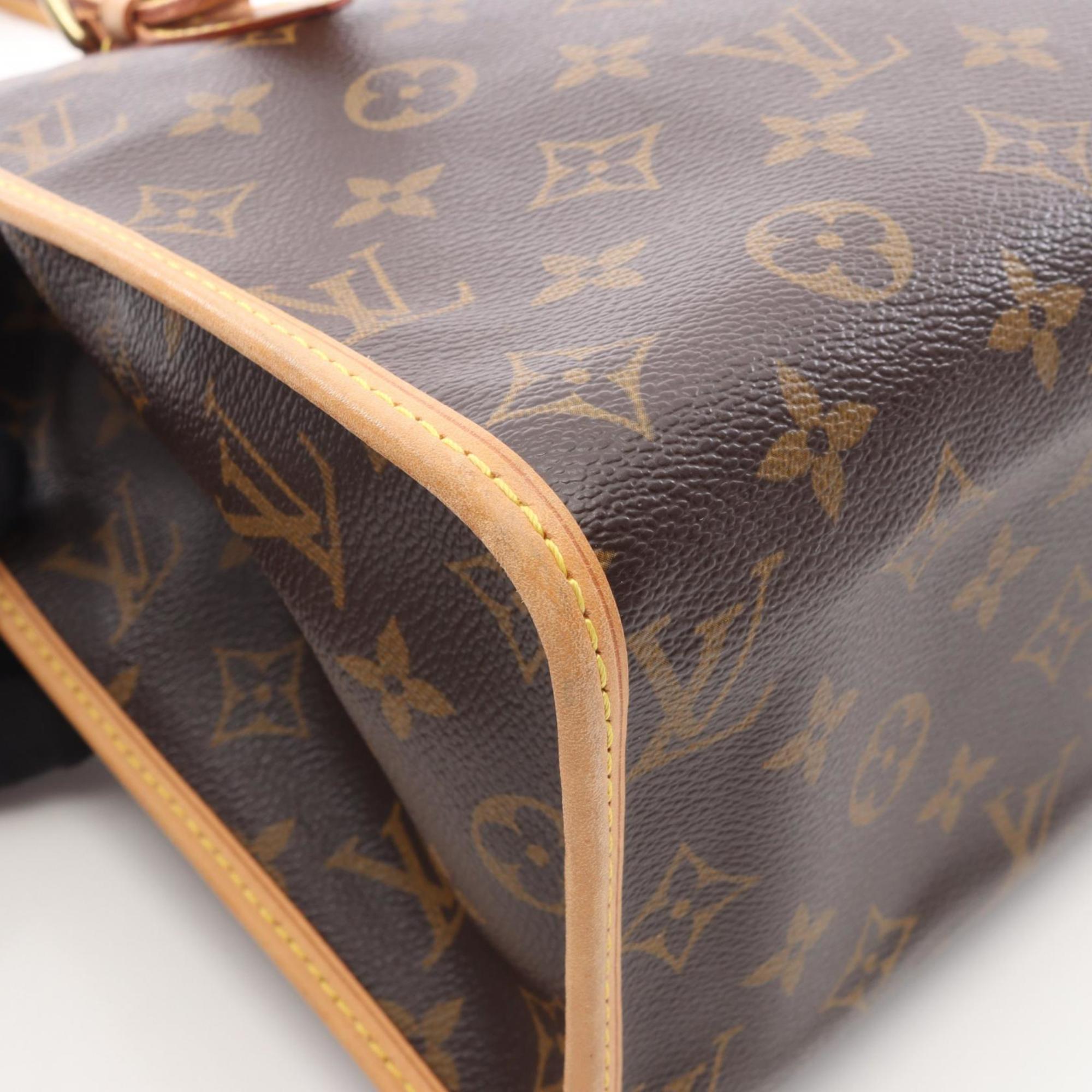 Louis Vuitton Brown Coated Canvas Pvc Monogram Leather Tote Bag