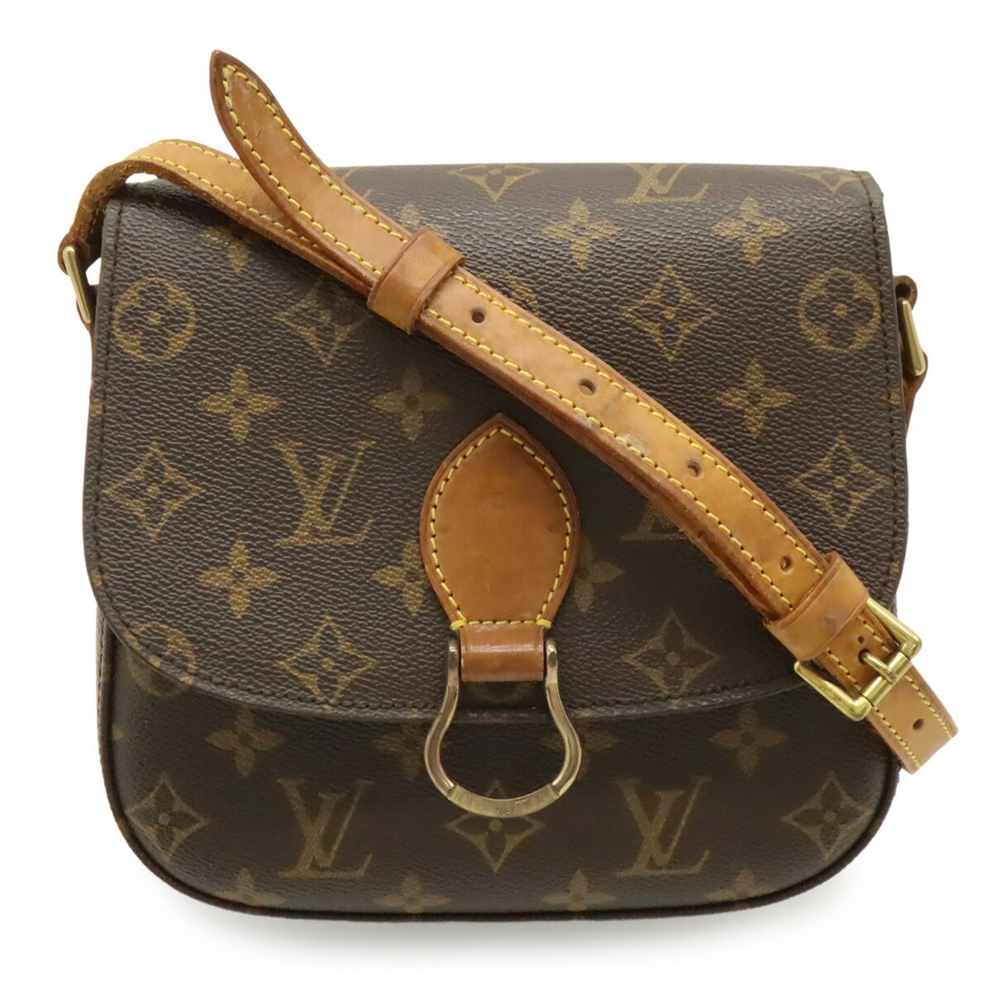Louis Vuitton Brown Canvas Pochette Shoulder Bag