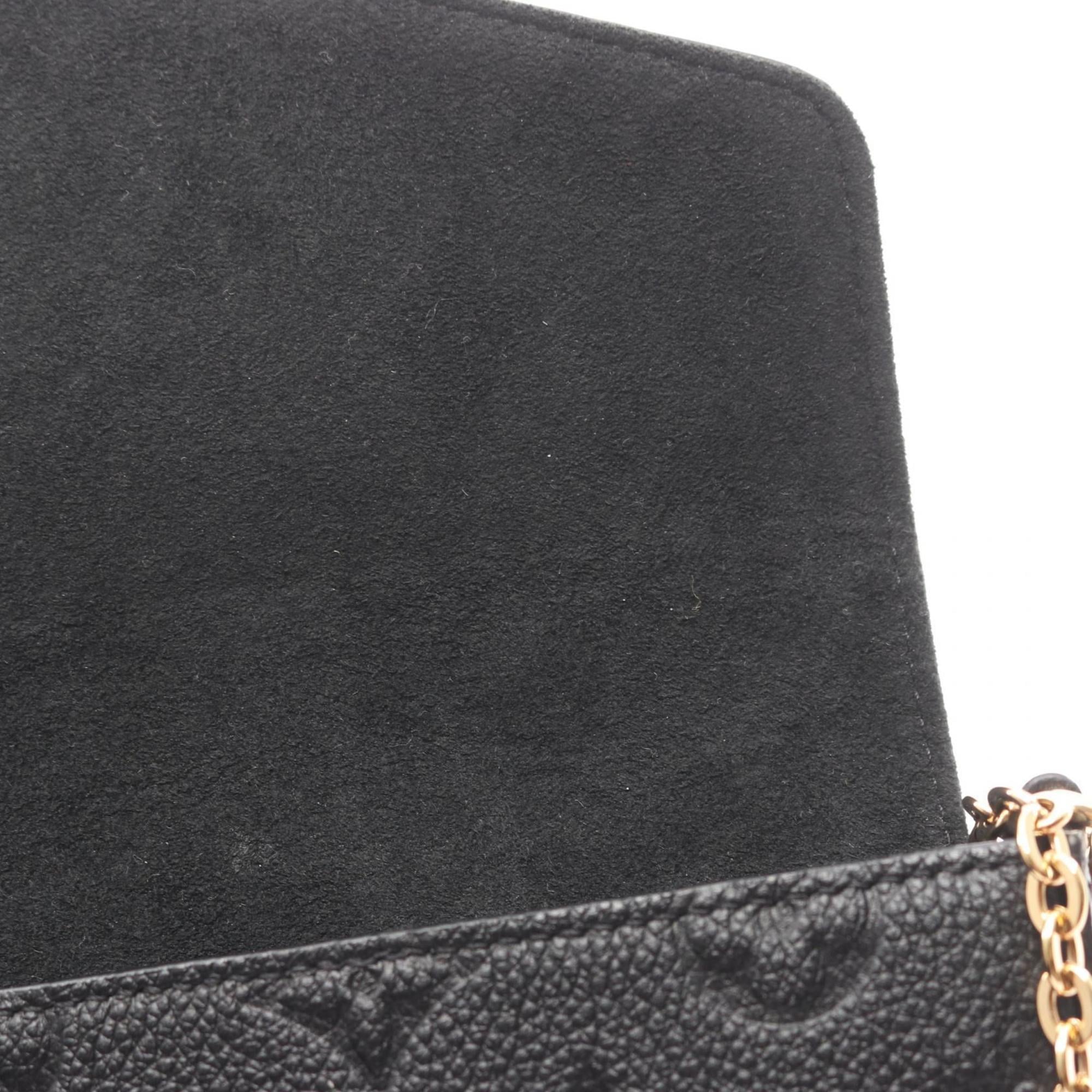 Louis Vuitton Black Noir Monogram Empreinte Pochette Shoulder Bag