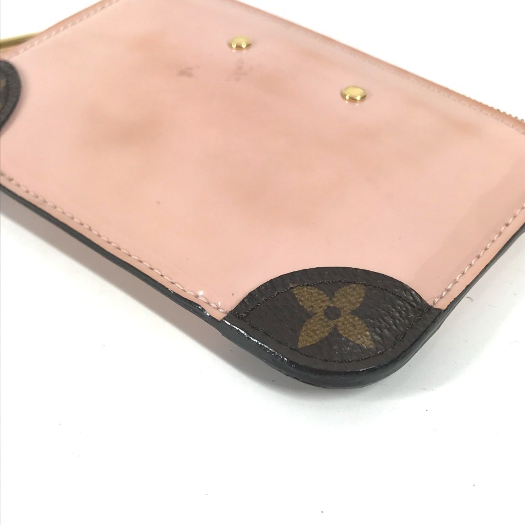 Louis Vuitton Pink Patent Leather Coin Purse/Coin Case