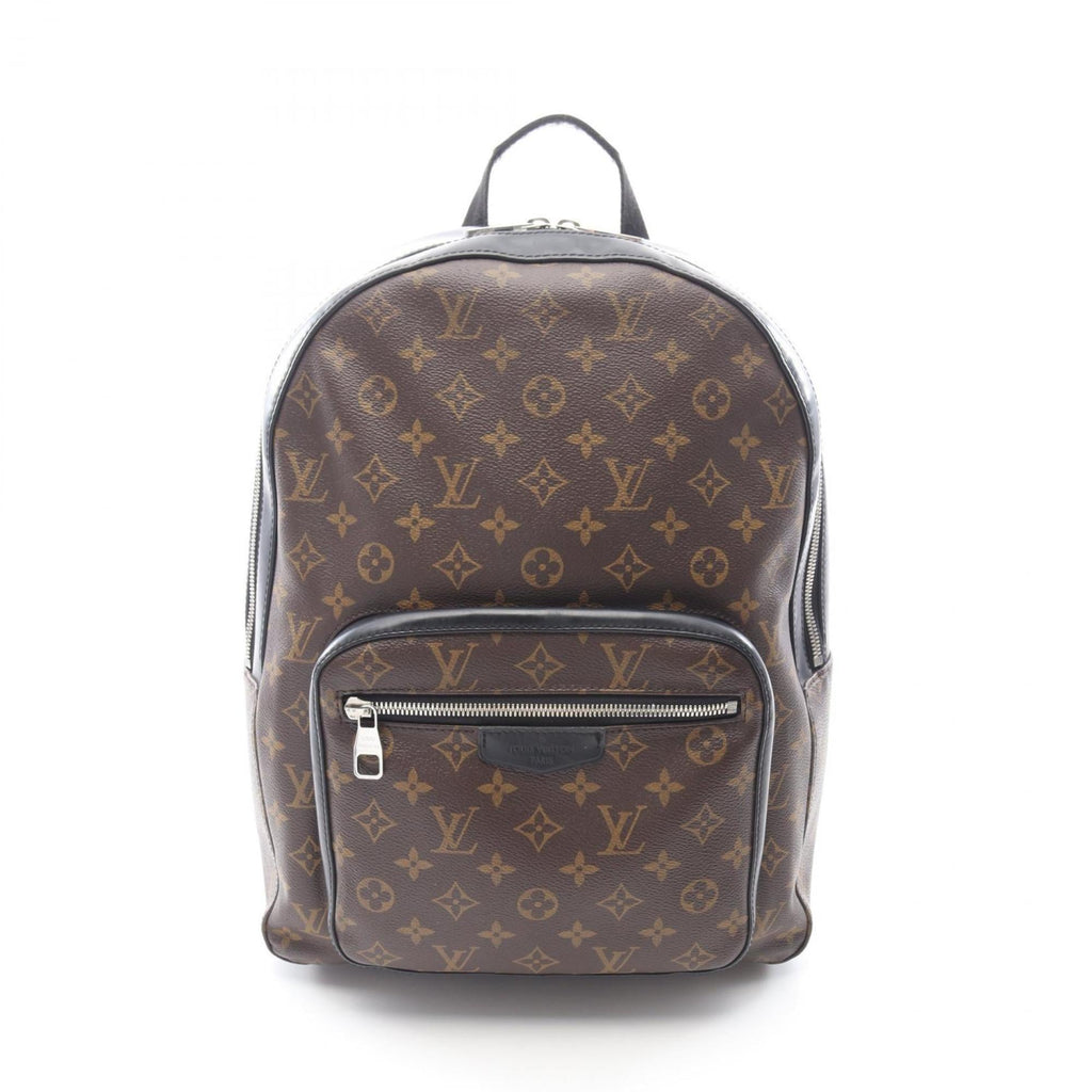 Louis Vuitton Black Brown Monogram Macassar Coated Canvas Leather Backpack