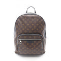 Louis Vuitton Black Brown Monogram Macassar Coated Canvas Leather Backpack