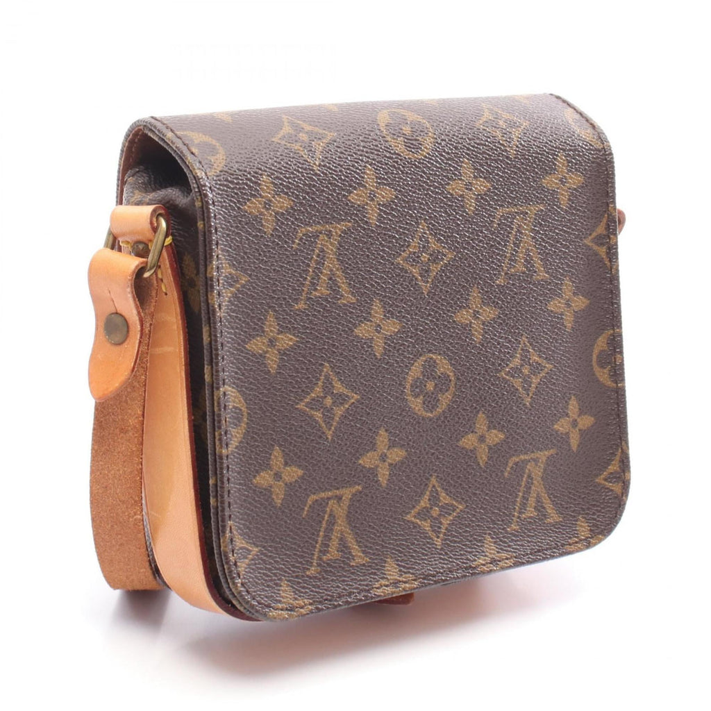 Louis Vuitton Brown Pvc Coated Canvas Monogram Leather Shoulder Bag