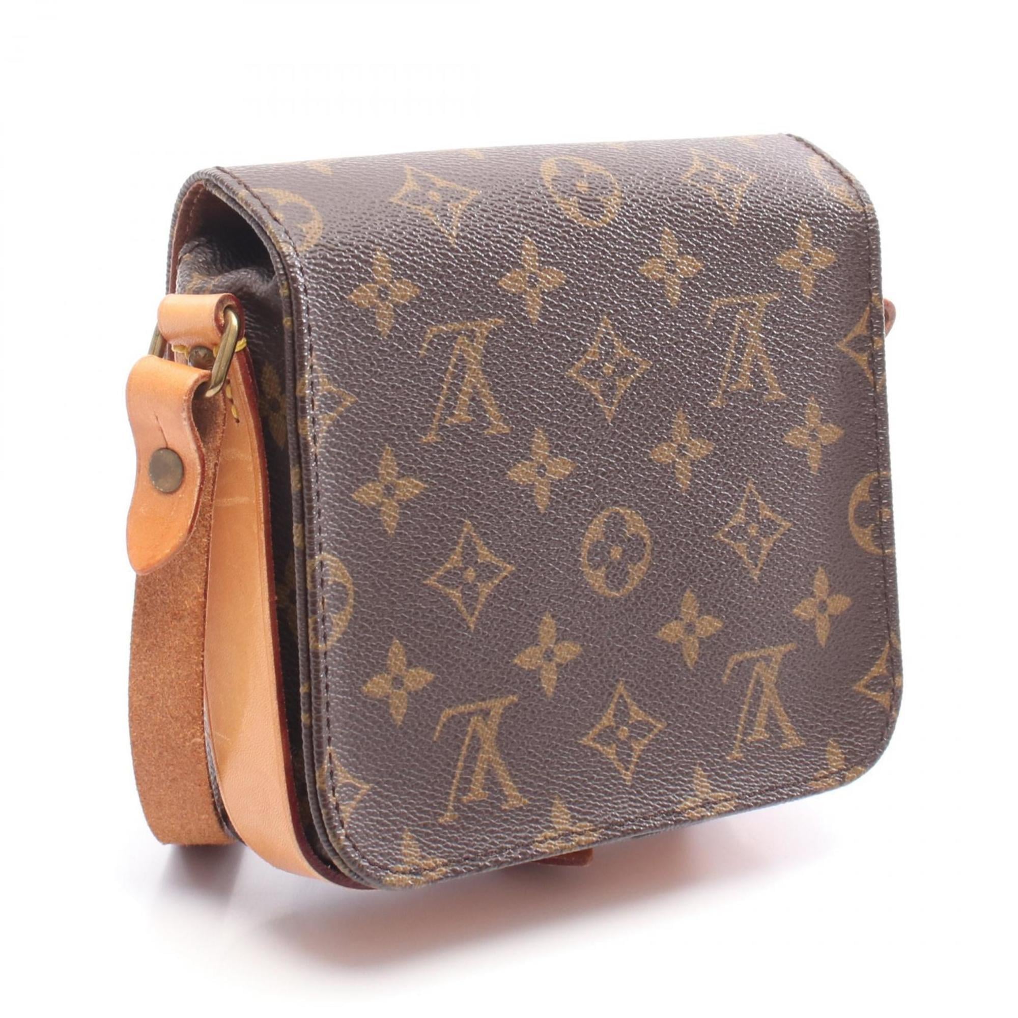 Louis Vuitton Brown Pvc Coated Canvas Monogram Leather Shoulder Bag