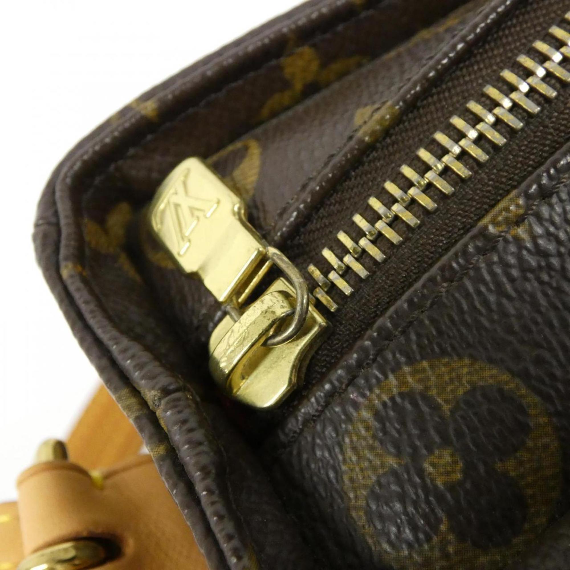Louis Vuitton Brown Coated Canvas Shoulder Bag