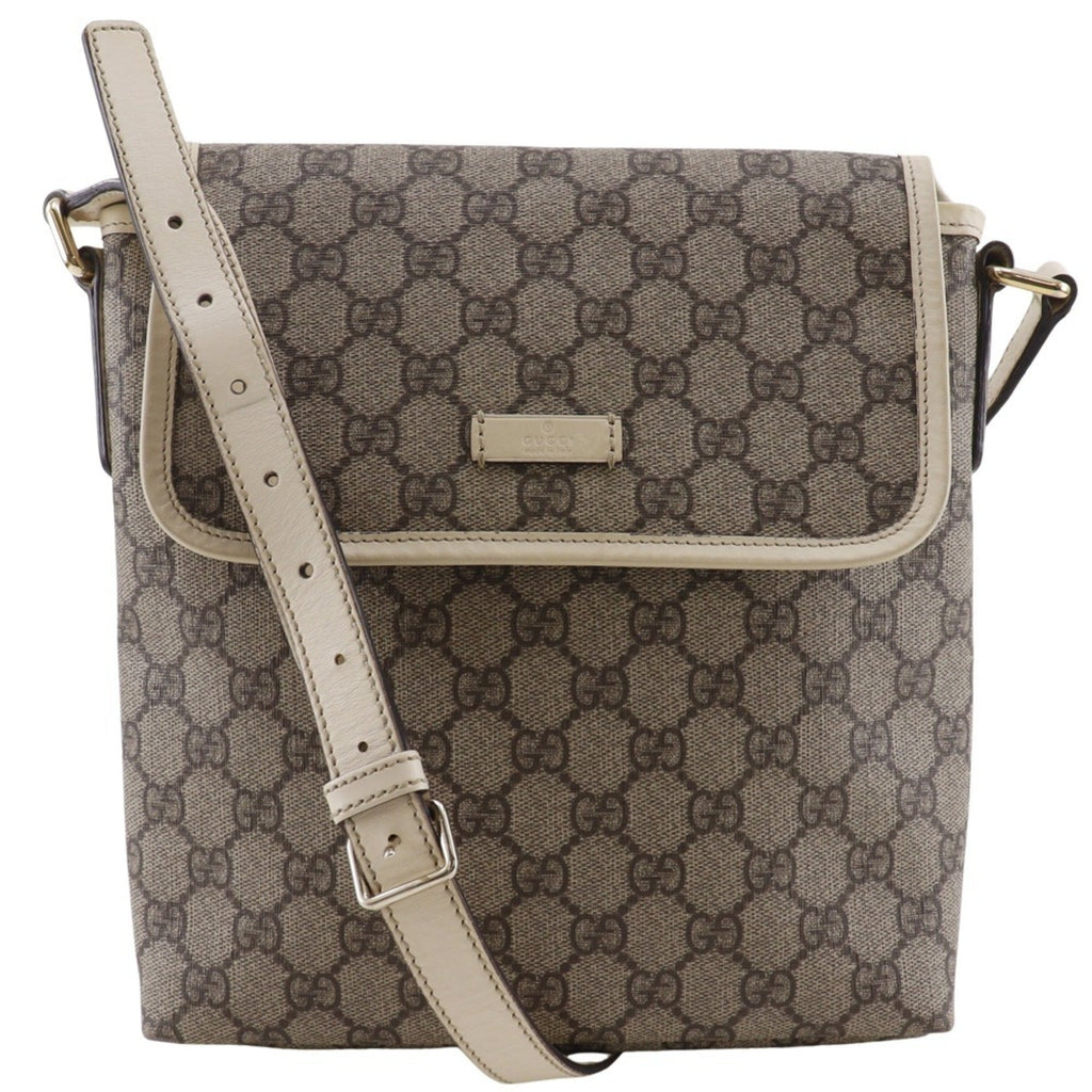Gucci Beige Gg Supreme Shoulder Bag (Pre-Owned)