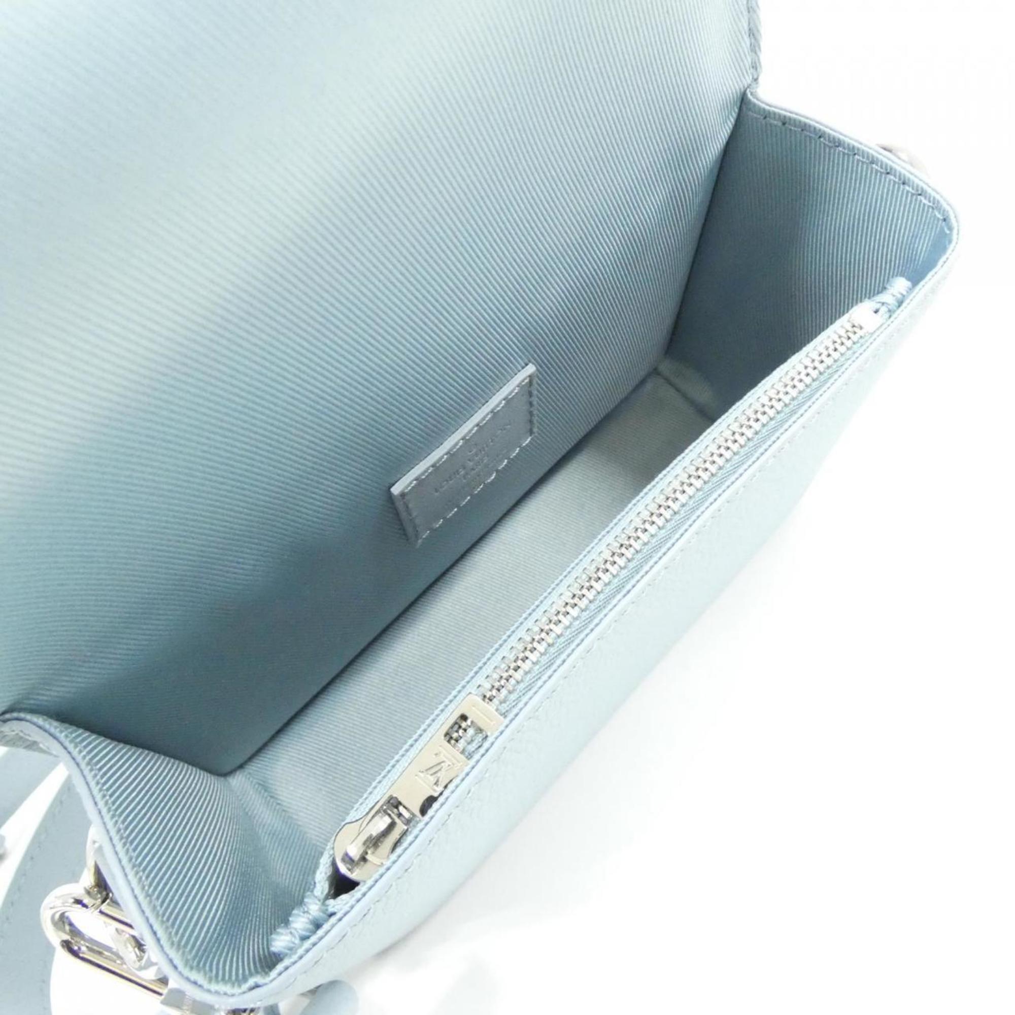 Louis Vuitton Blue Leather Shoulder Bag