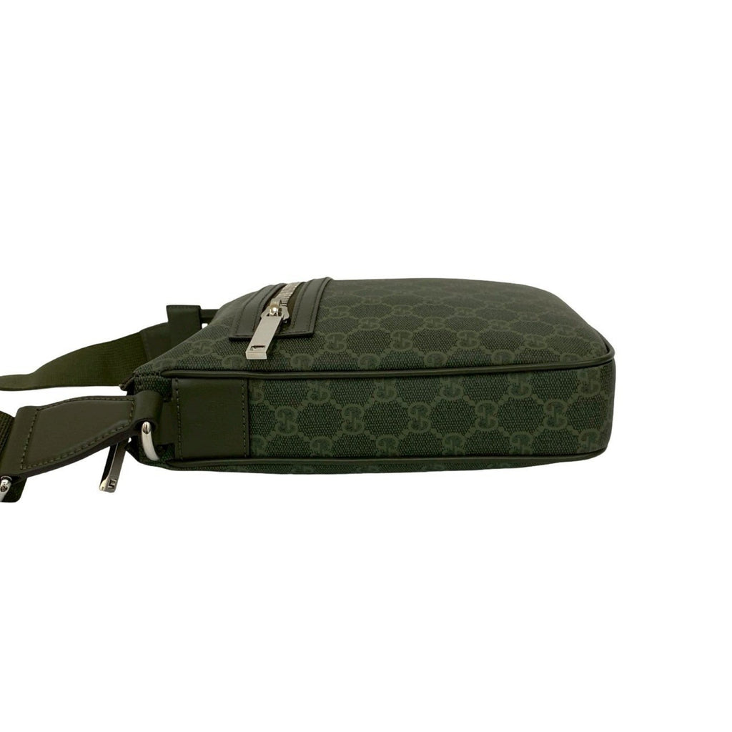 Gucci Green Pvc Leather Messenger Bag Shoulder Bag (Pre-Owned)