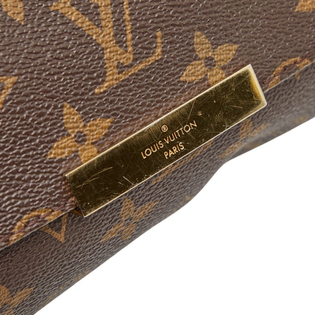 Louis Vuitton Brown Pvc Leather Handbag Shoulder Bag
