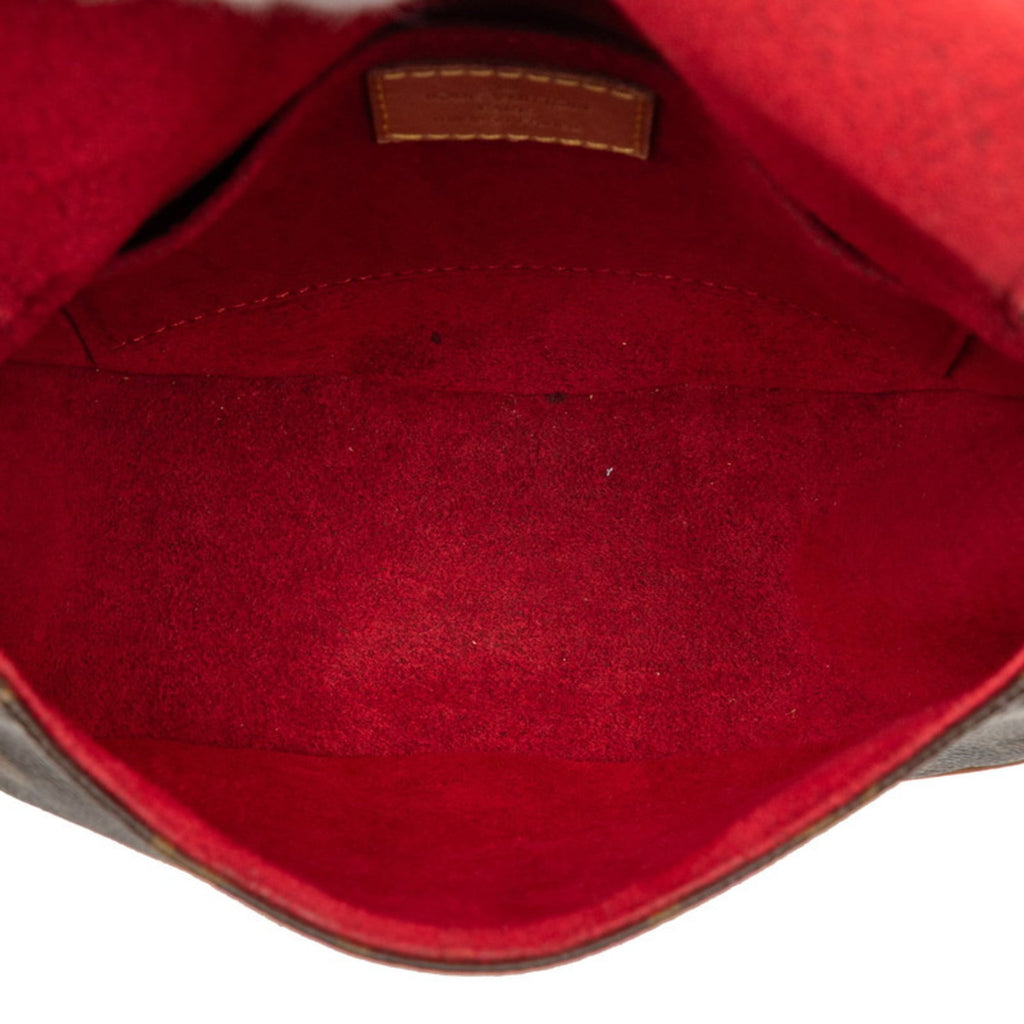 Louis Vuitton Brown Pvc Leather Shoulder Bag