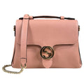 Gucci Pink Leather Shoulder Bag (Pre-Owned)