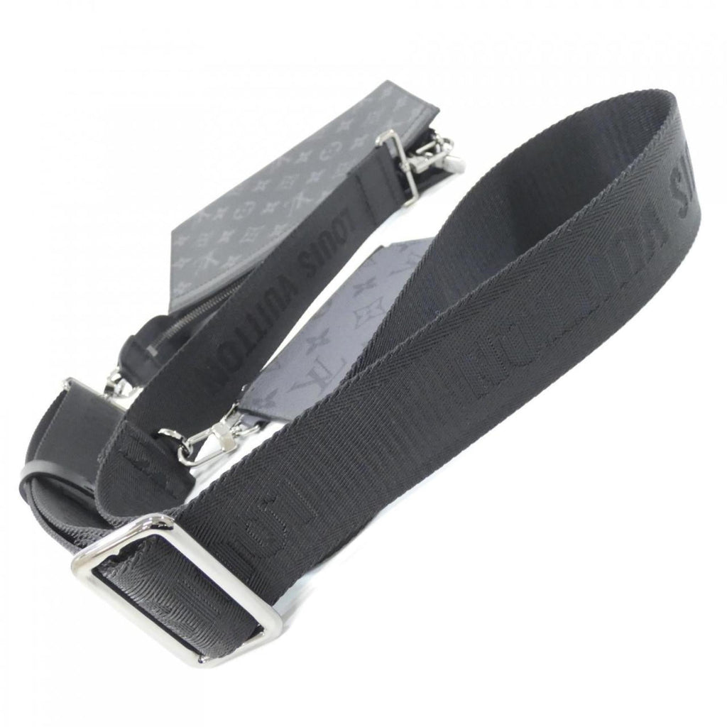 Louis Vuitton Black Gris Coated Canvas Pouch Shoulder Bag