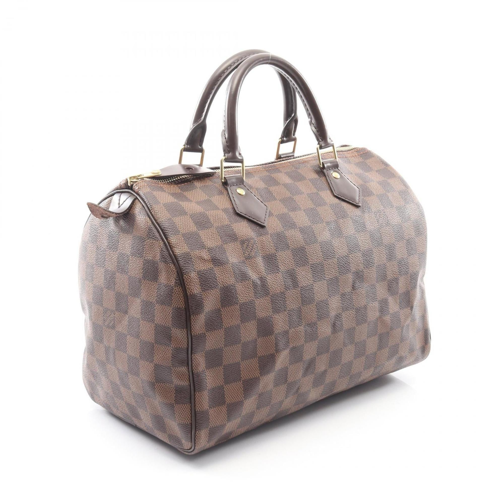 Louis Vuitton Brown Ebene Coated Canvas Leather Handbag