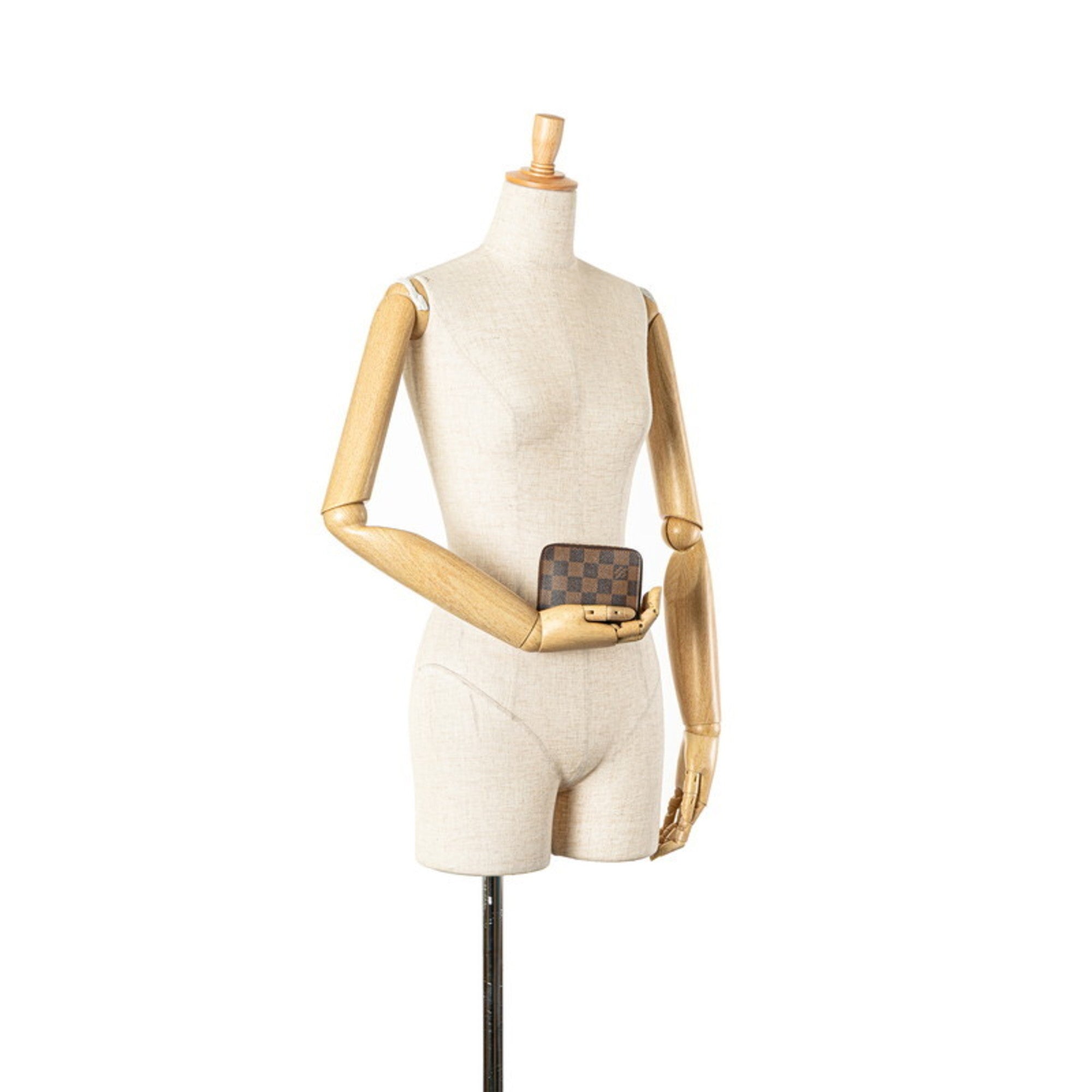 Louis Vuitton Brown Pvc Leather Coin Purse/Coin Case