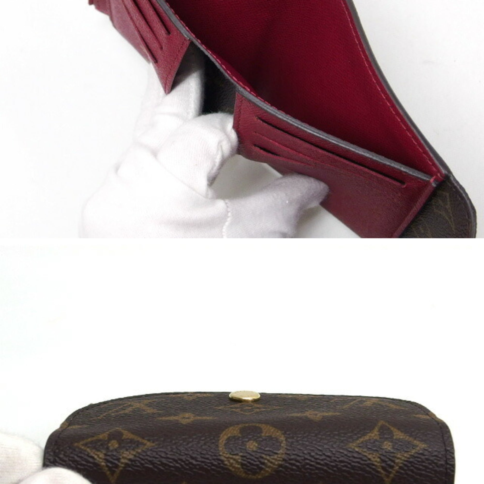 Louis Vuitton Monogram Fuchsia Pink Monogram Monogram Wallet (Tri-Fold)