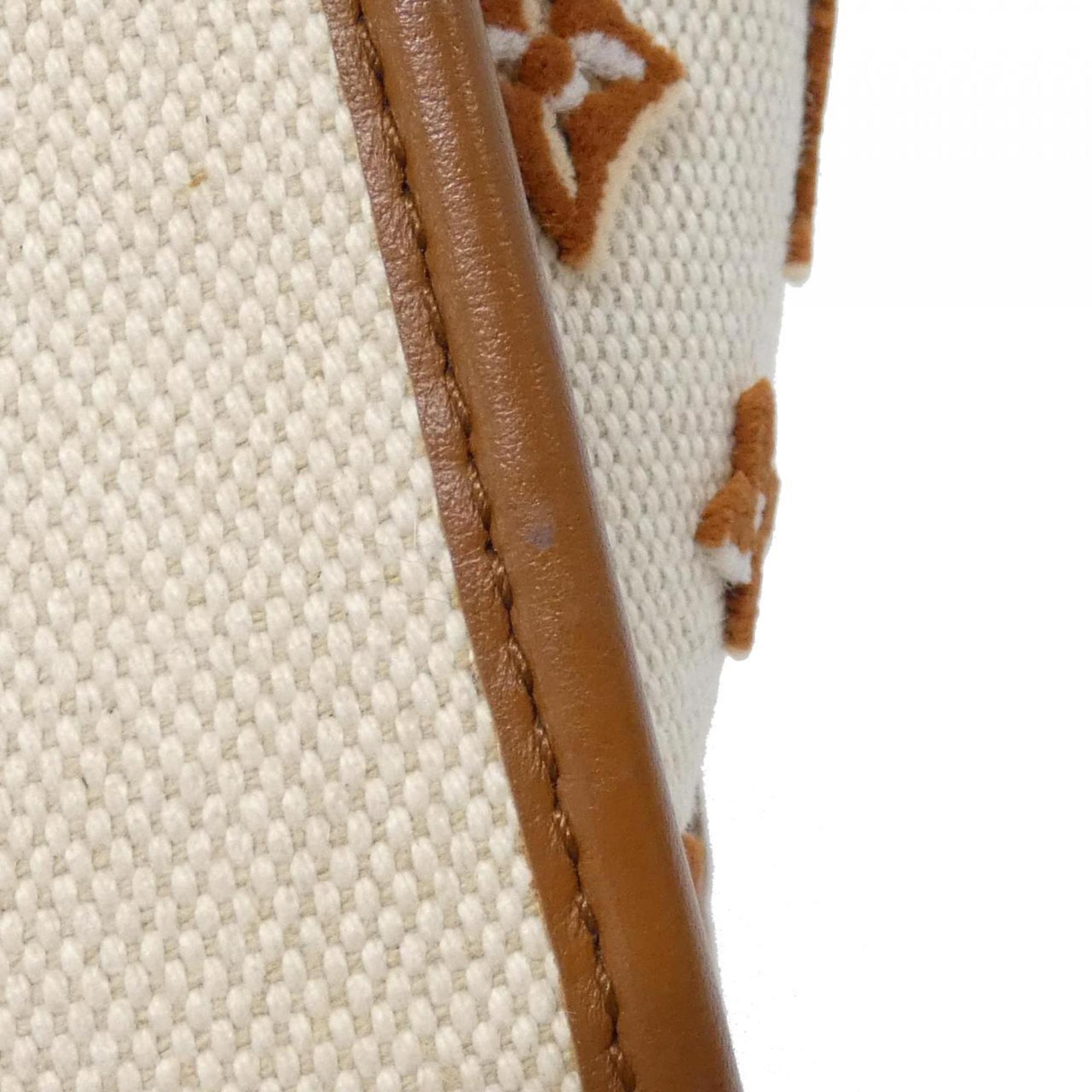 Louis Vuitton Natural Canvas Leather Handbag