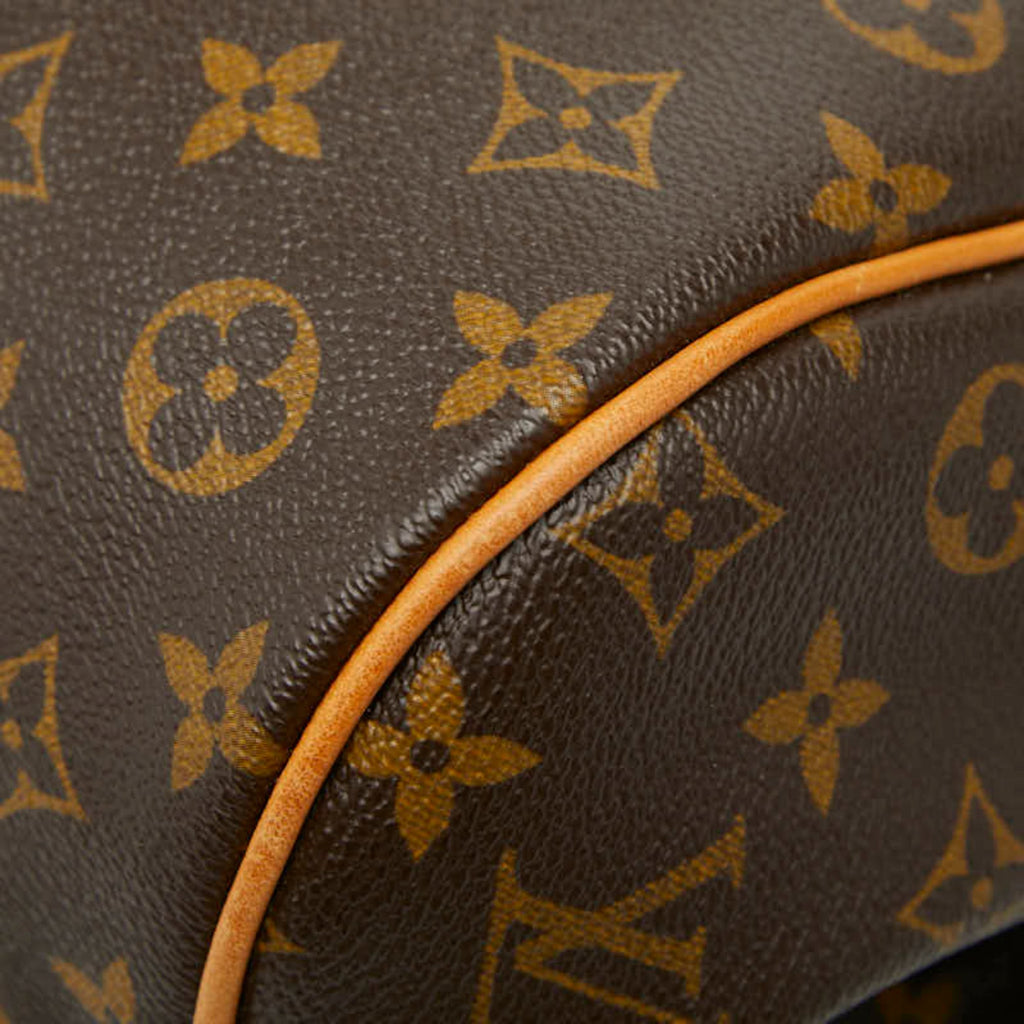 Louis Vuitton Brown Pvc Leather Handbag Tote Bag