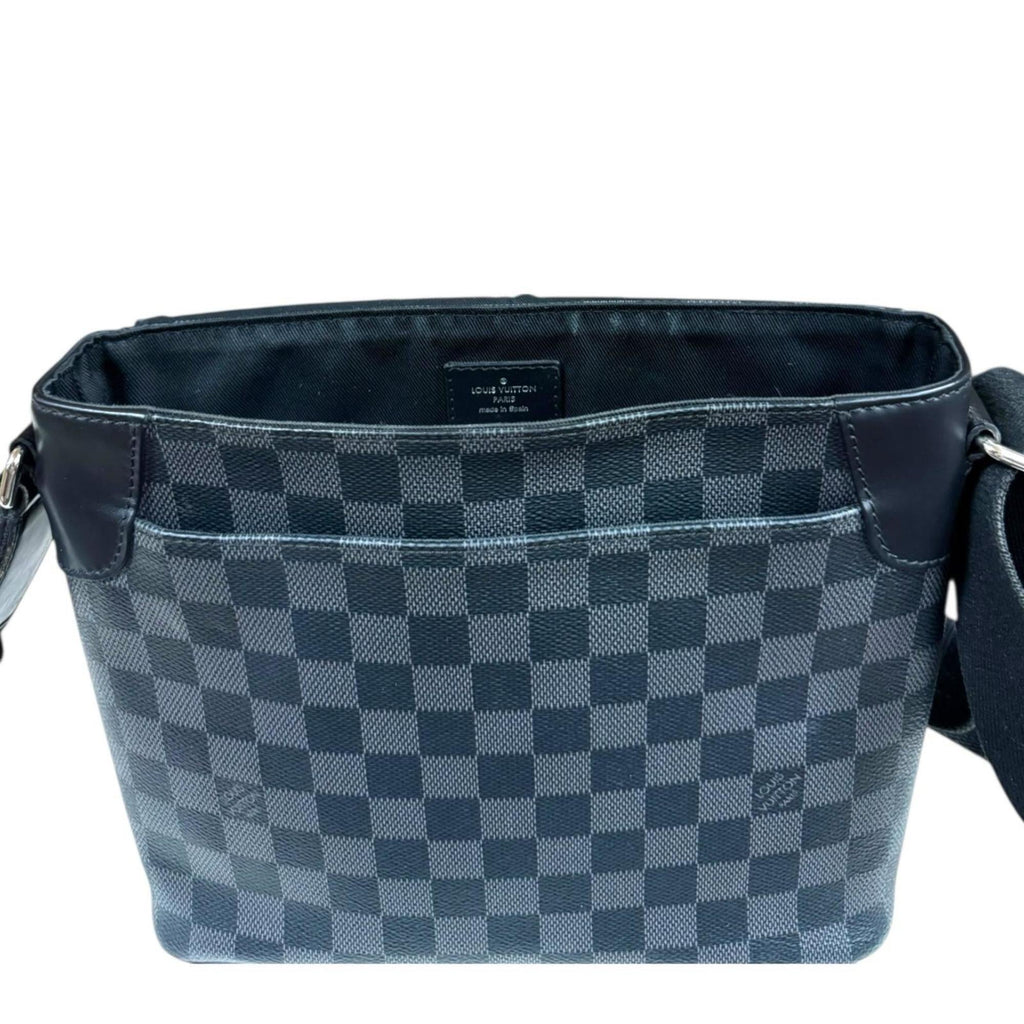 Louis Vuitton Black Gray Or Damier Graphite Shoulder Bag