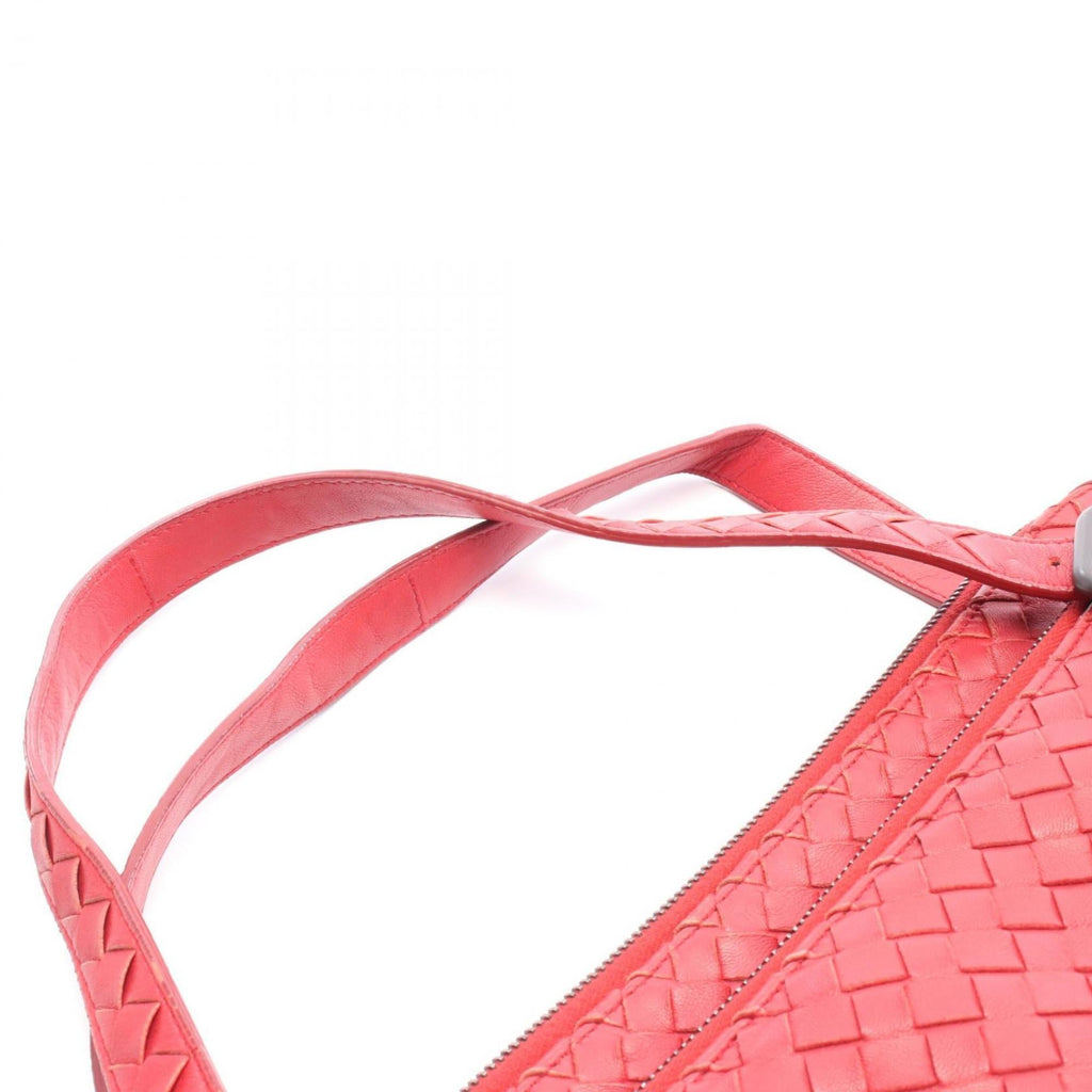 Bottega Veneta Red Color Leather Handbag
