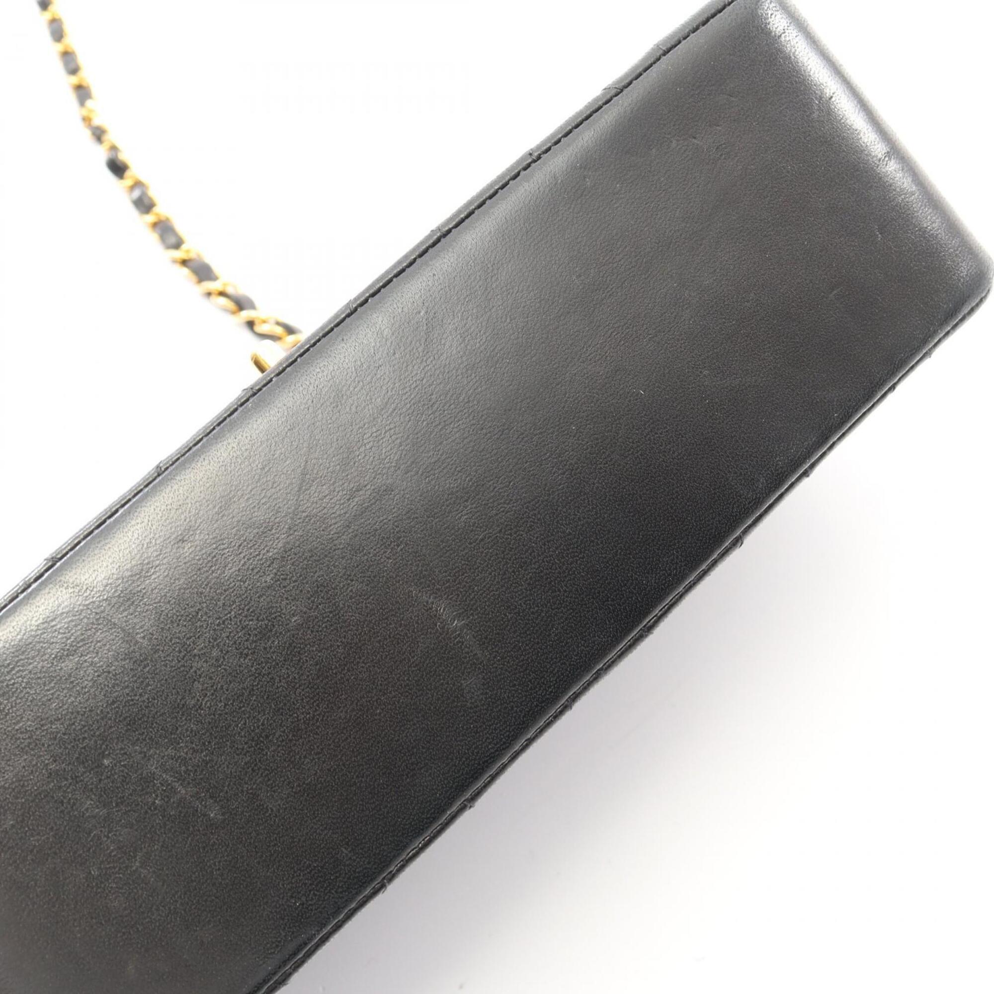 Chanel Black Leather Handbag Shoulder Bag
