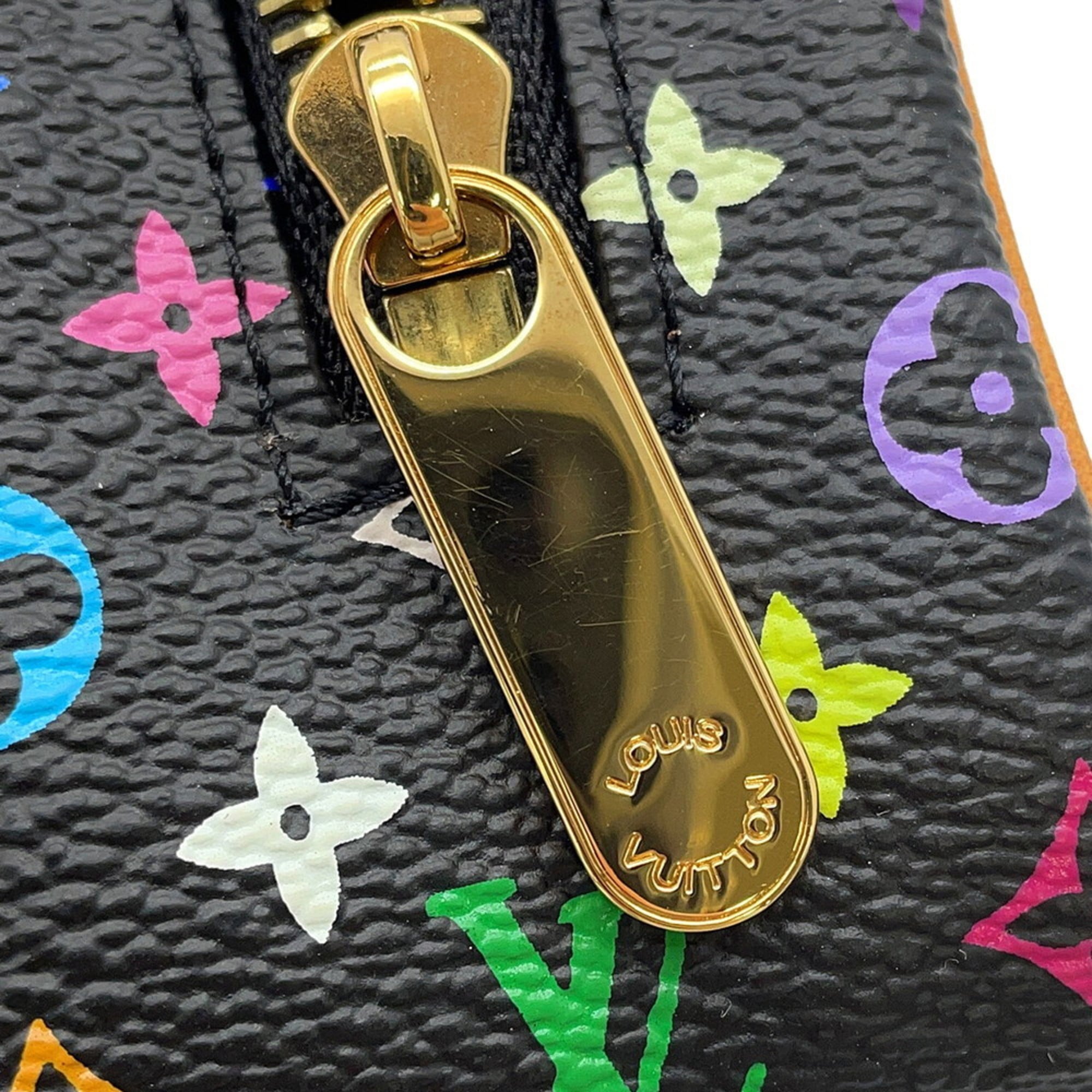 Louis Vuitton Brown Noir Monogram Multicolore Pouch