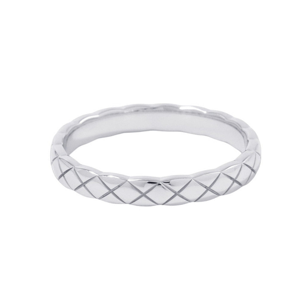 Chanel White Gold White Gold (18K) Band Ring
