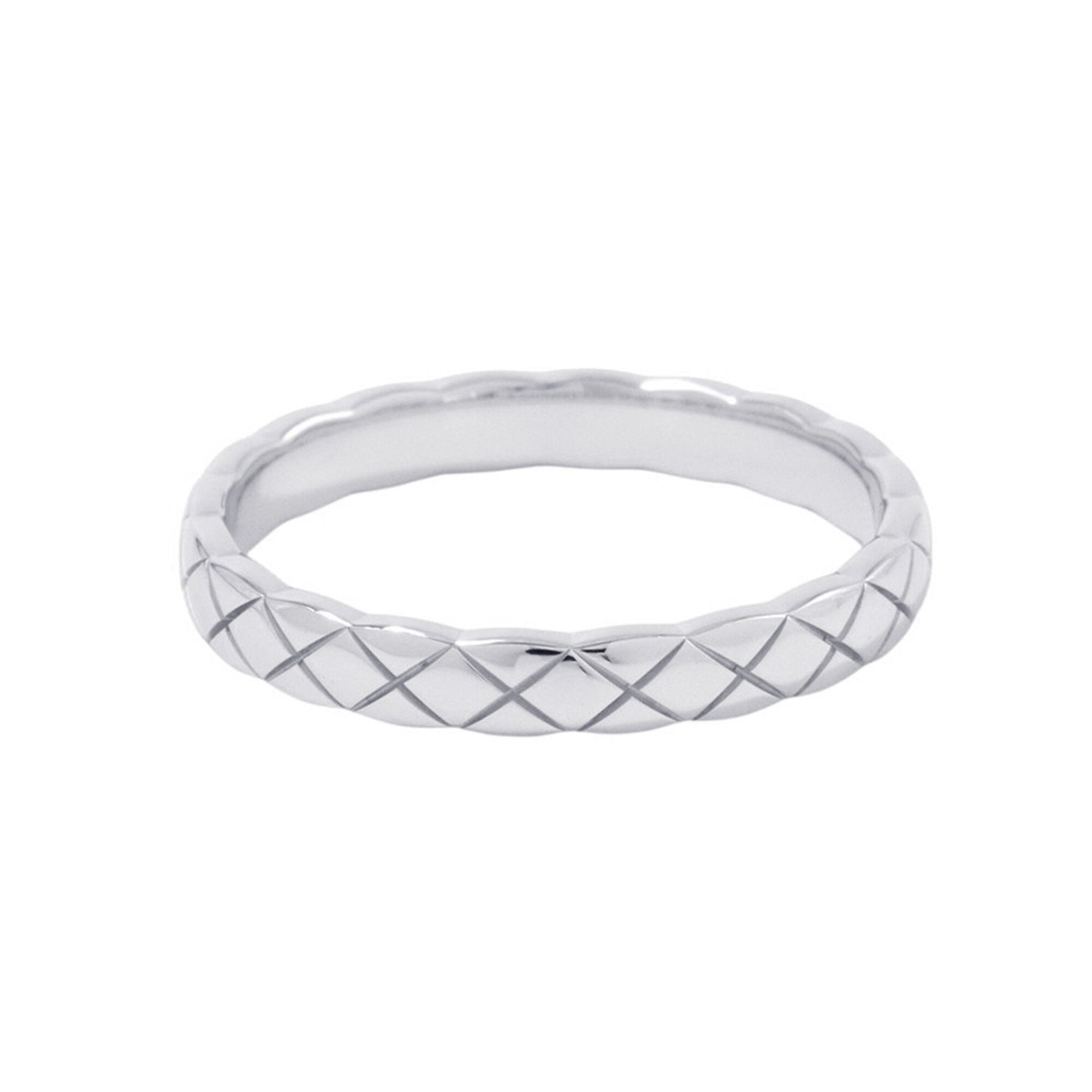 Chanel White Gold White Gold (18K) Band Ring