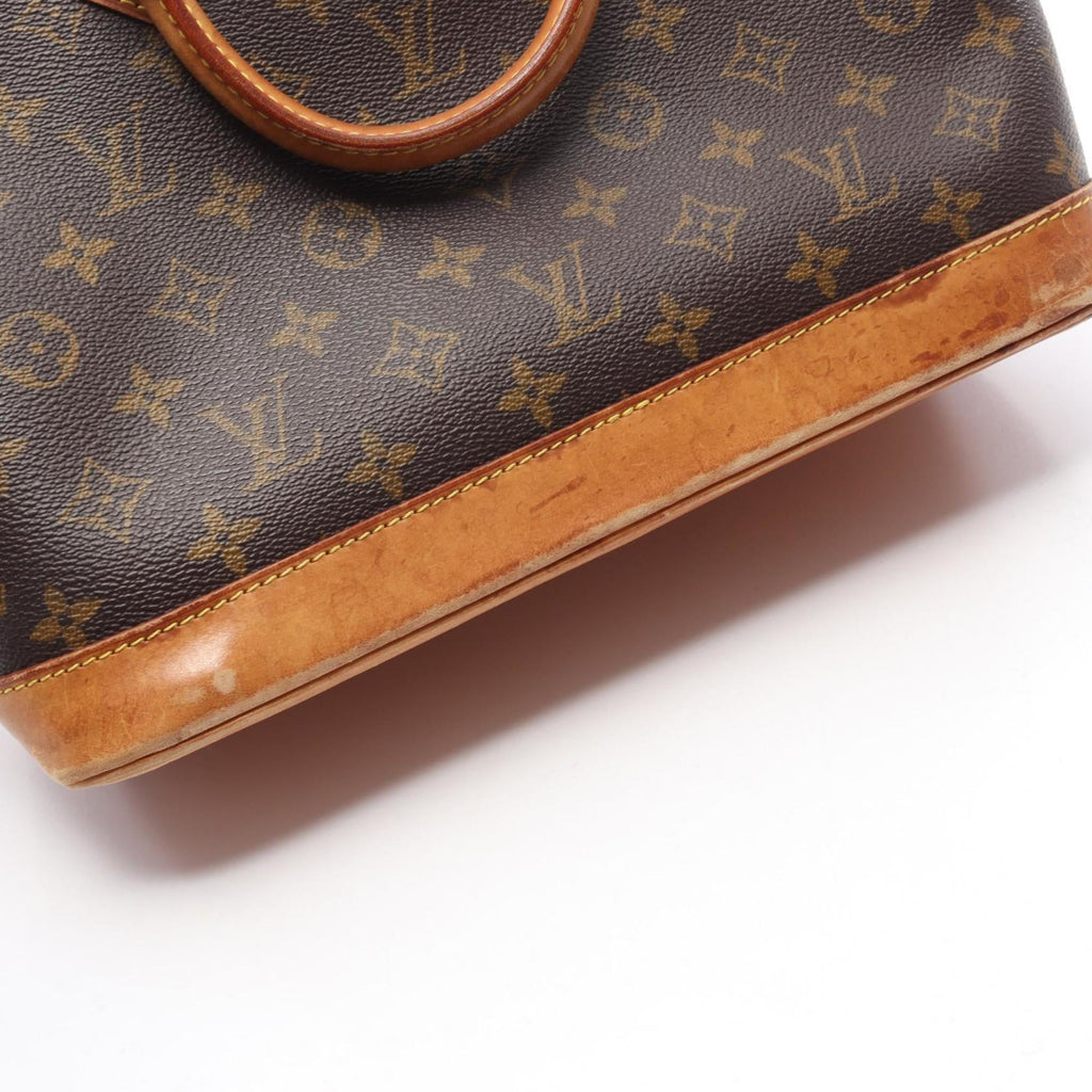 Louis Vuitton Brown Coated Canvas Leather Monogram Handbag