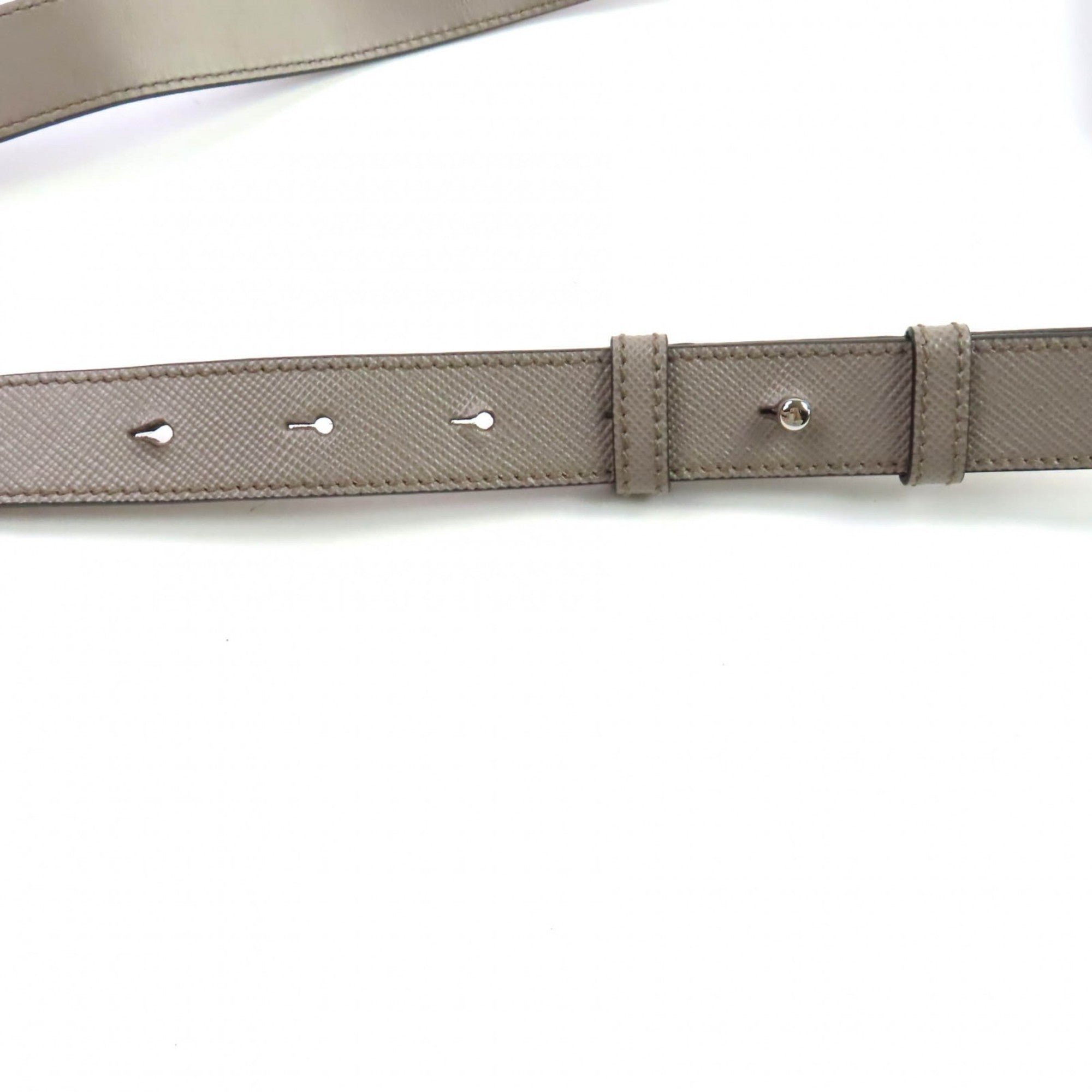 Prada Beige Leather Shoulder Bag