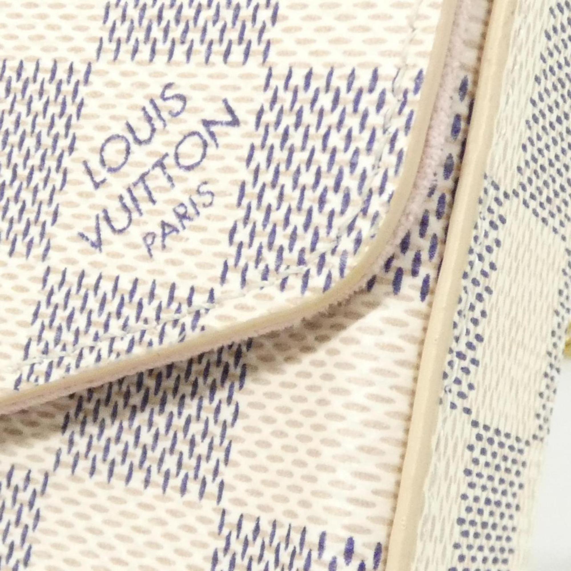 Louis Vuitton Azur Coated Canvas Pochette Pouch Shoulder Bag