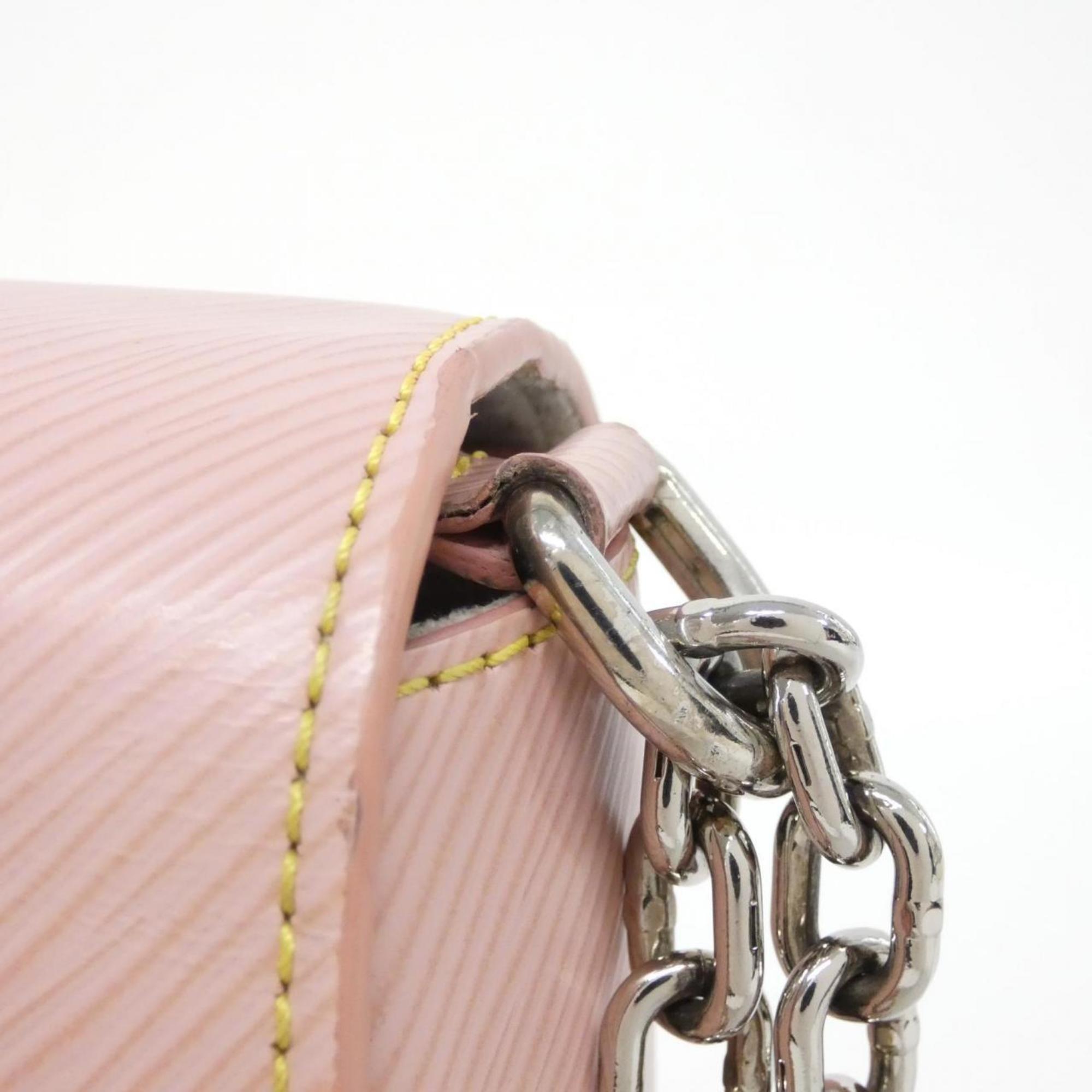 Louis Vuitton Pink Leather Shoulder Bag