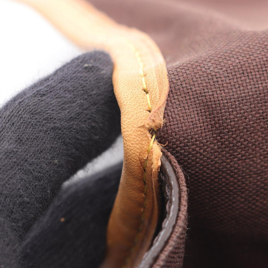 Louis Vuitton Brown Coated Canvas Leather Shoulder Bag
