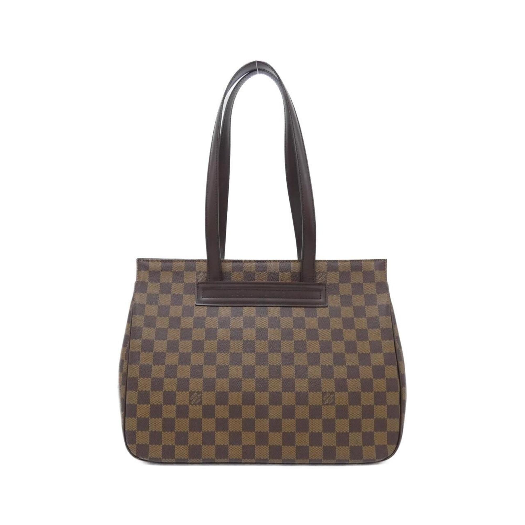 Louis Vuitton Brown Coated Canvas Handbag