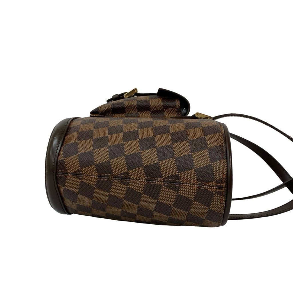 Louis Vuitton Brown Damier Canvas Leather Pvc Handbag Tote Bag