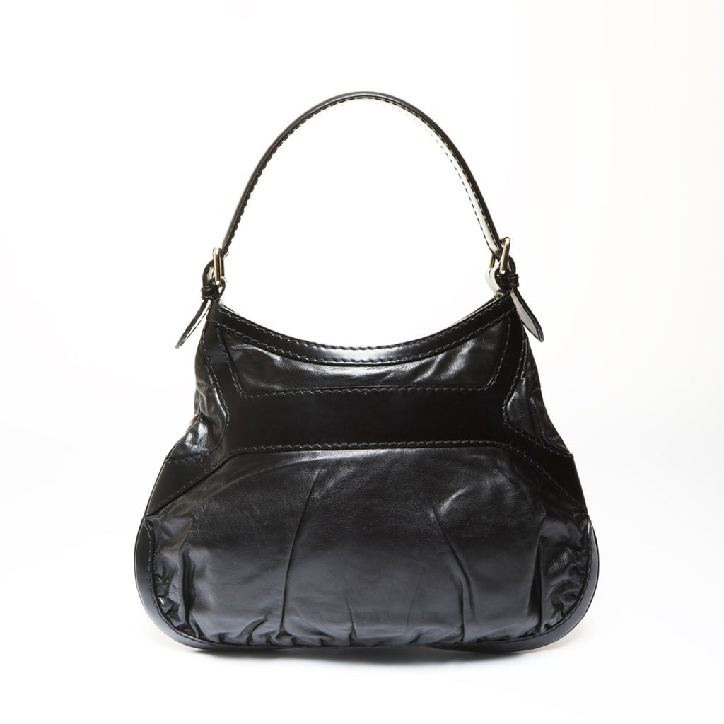 Gucci Black Bow Shoulder Bag (Pre-Owned)