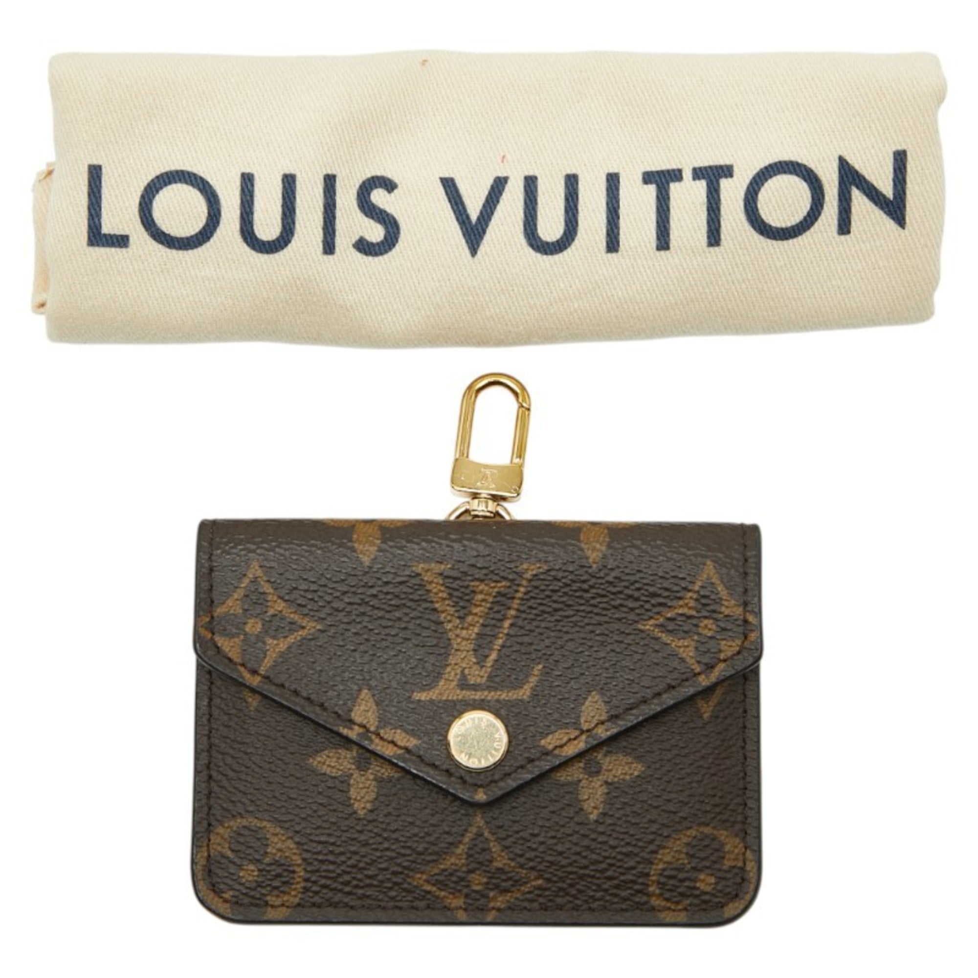Louis Vuitton Brown Pvc Leather Pochette Pouch Shoulder Bag