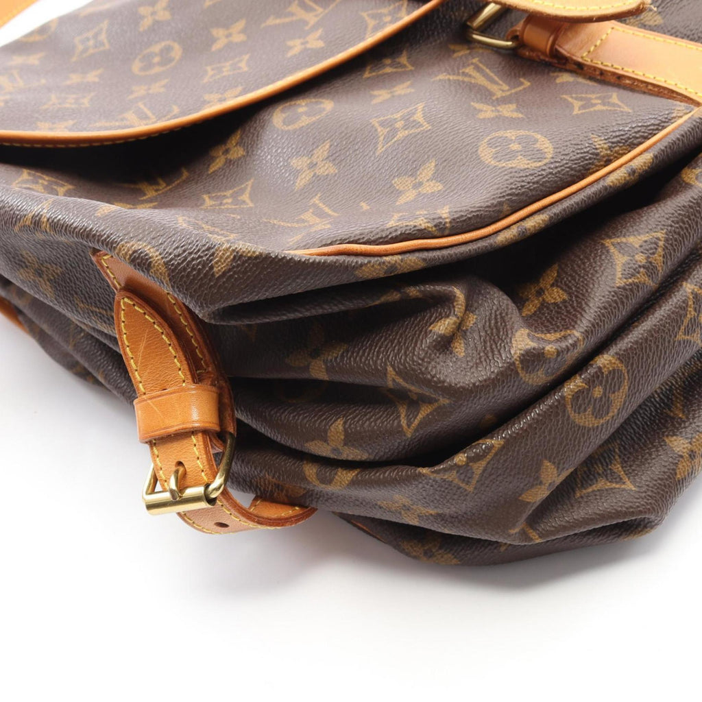 Louis Vuitton Brown Pvc Leather Shoulder Bag