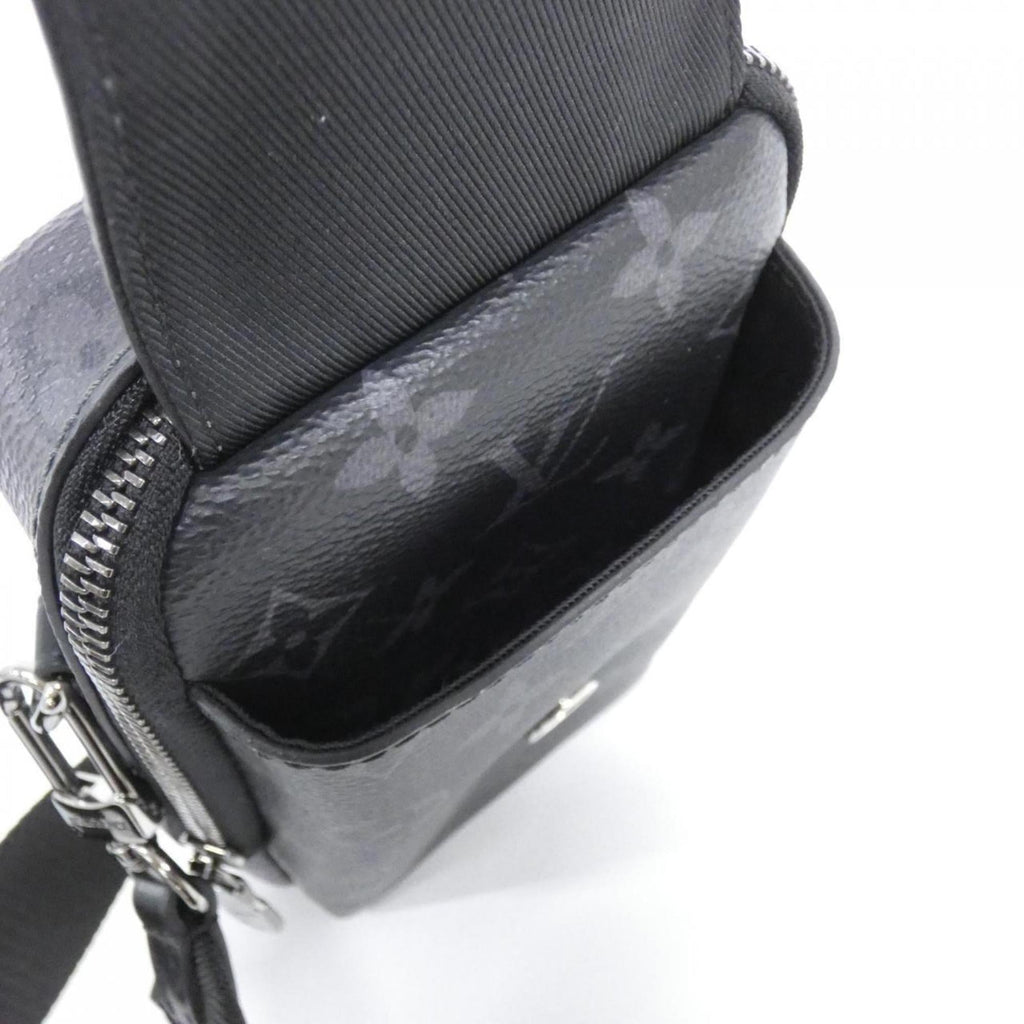 Louis Vuitton Black Coated Canvas Shoulder Bag