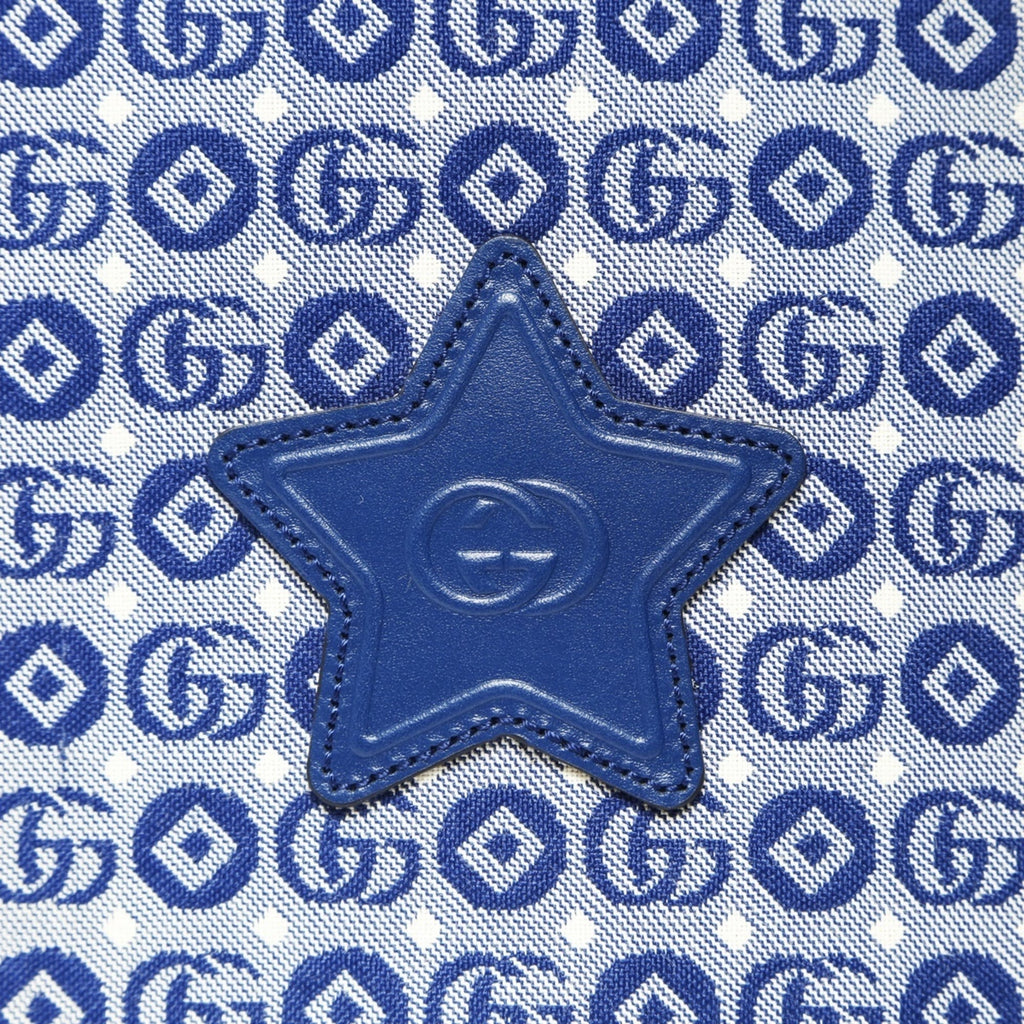 Gucci Gg Canvas Blue Gg Canvas Shoulder Bag (Pre-Owned)