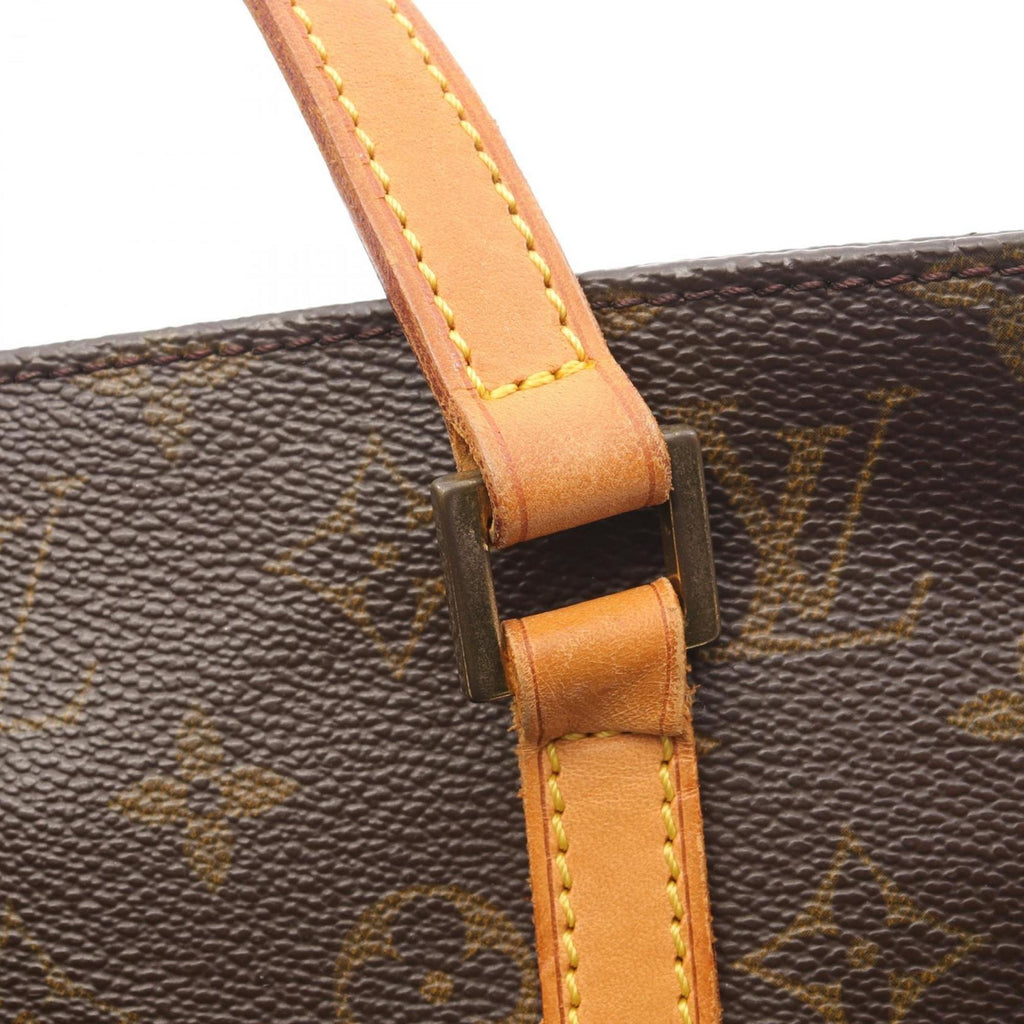 Louis Vuitton Monogram Brown Coated Canvas Leather Handbag