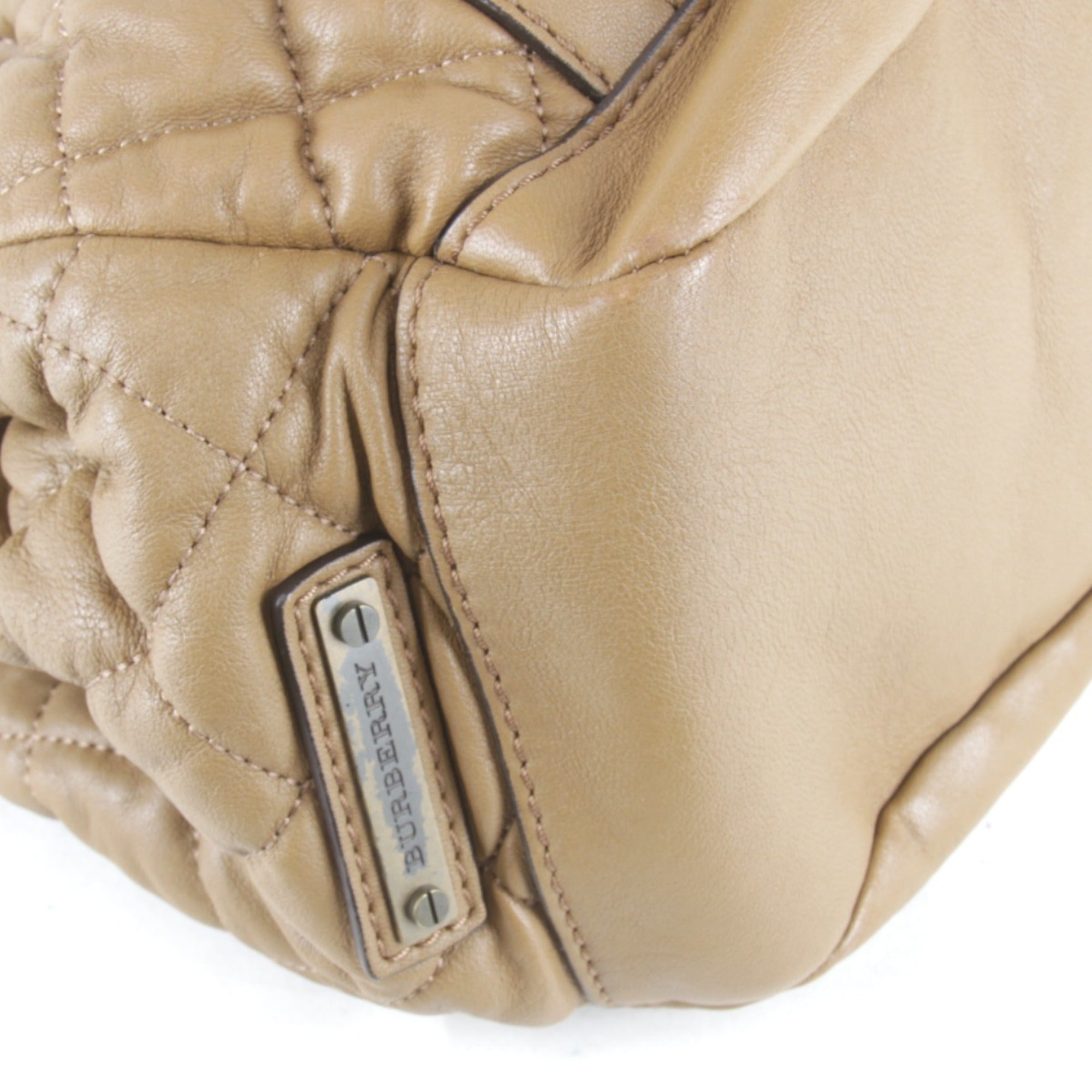 Burberry Brown Leather Tote Bag