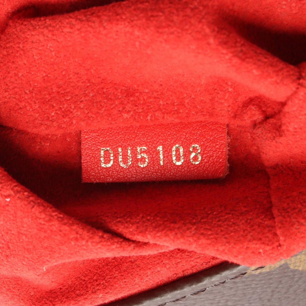 Louis Vuitton Brown Red Color Coated Canvas Pvc Monogram Leather Handbag