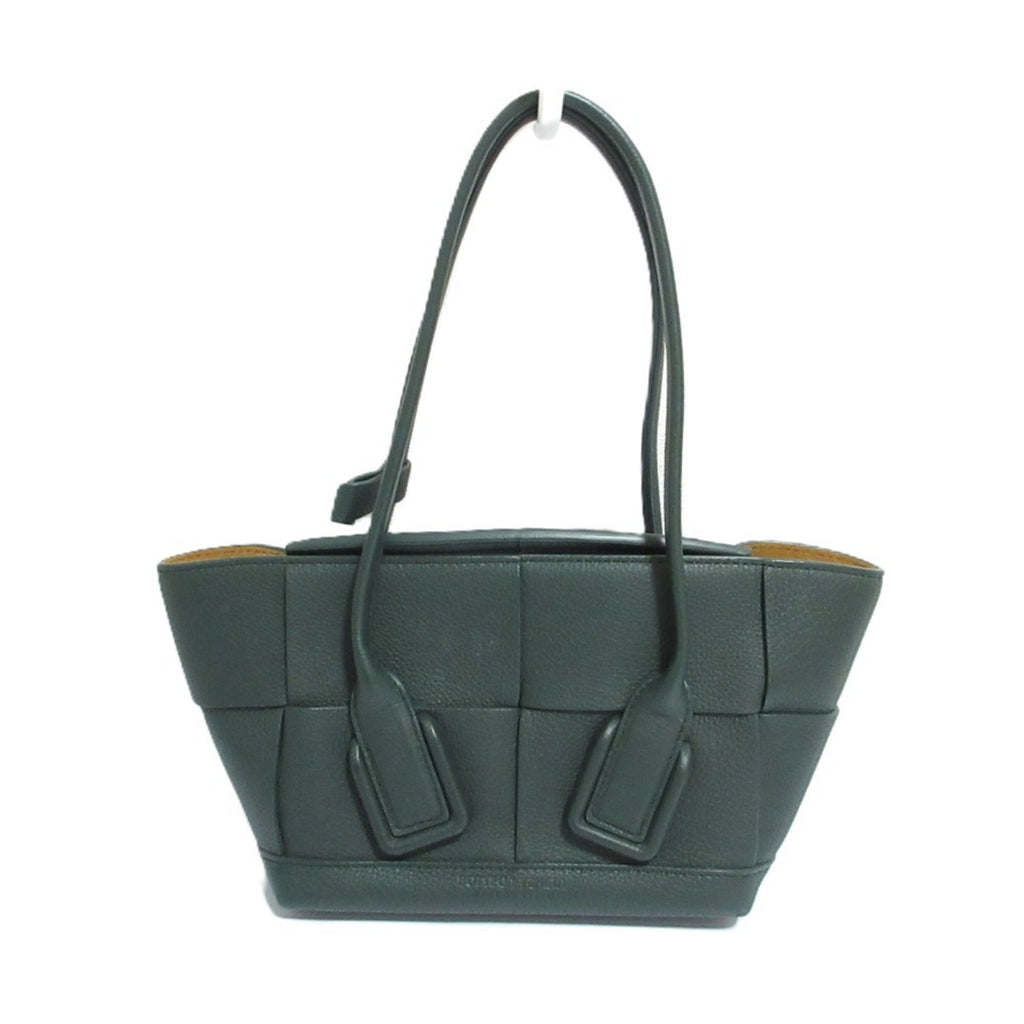 Bottega Veneta Green Leather Handbag Shoulder Bag