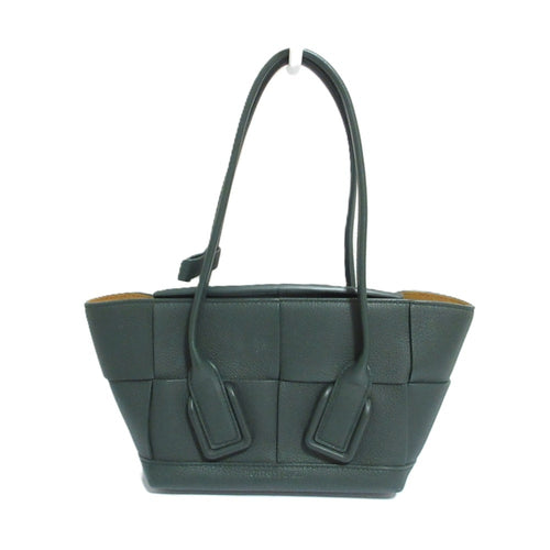 Bottega Veneta Green Leather Handbag Shoulder Bag