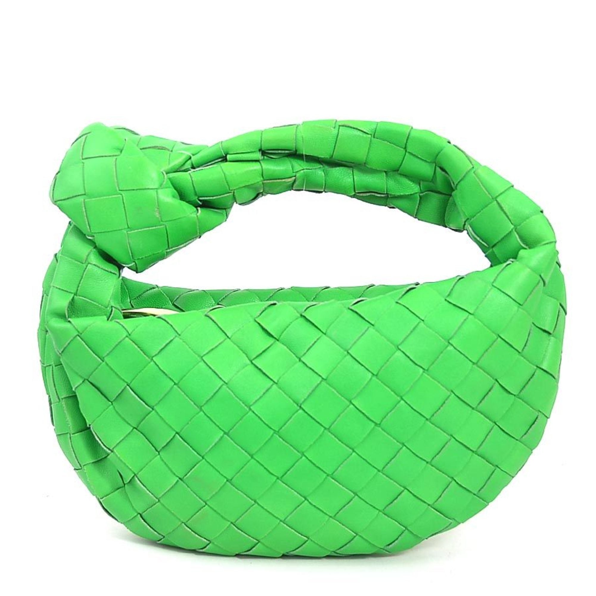 Bottega Veneta Green Leather Handbag