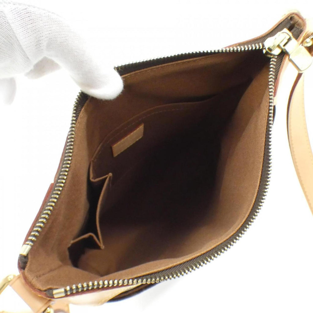 Louis Vuitton Brown Marron Coated Canvas Shoulder Bag