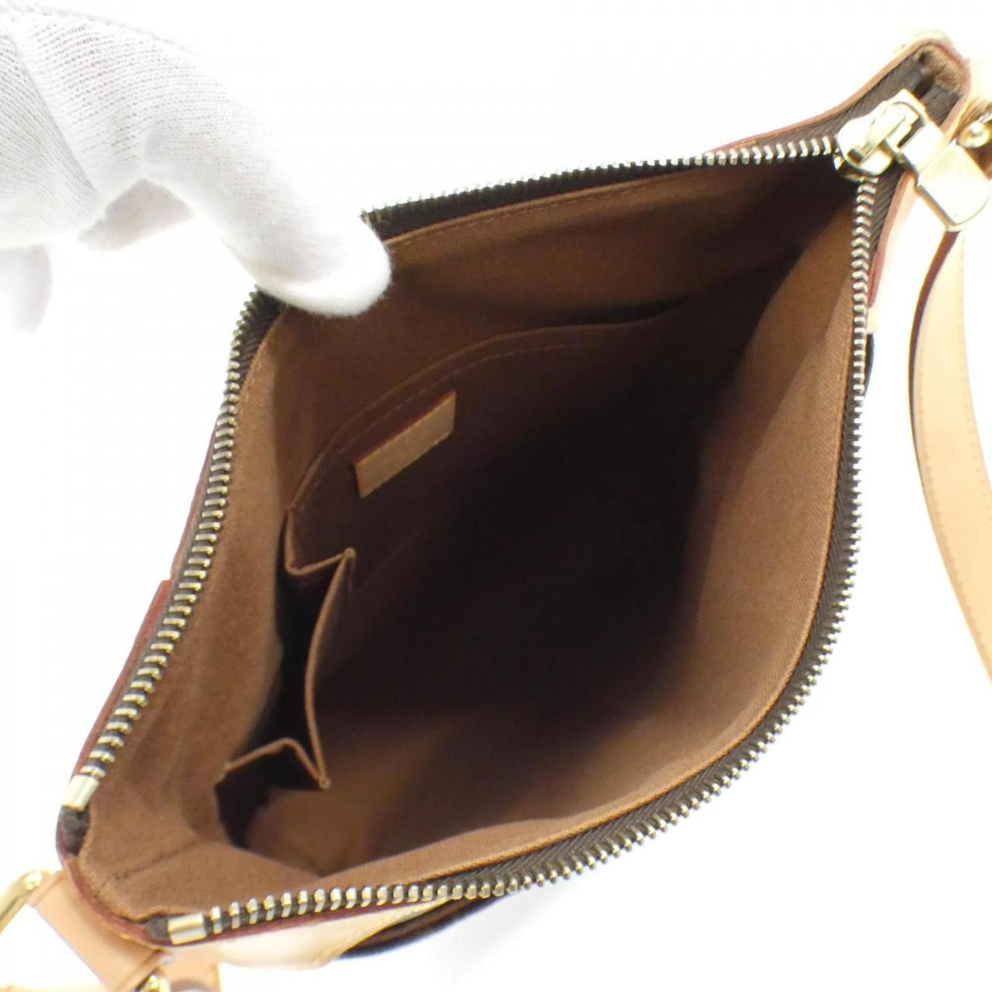 Louis Vuitton Brown Marron Coated Canvas Shoulder Bag