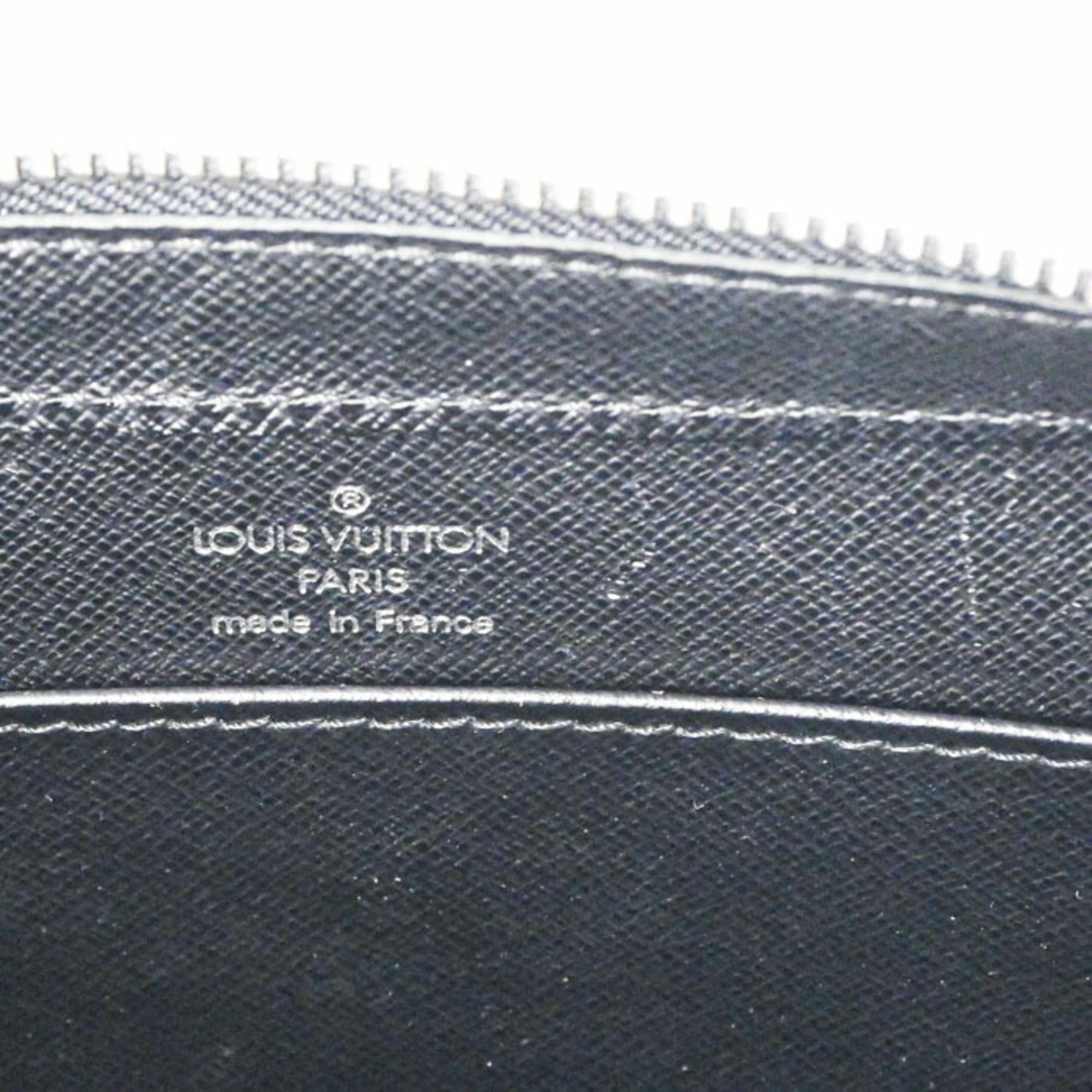 Louis Vuitton Ardoise Black Taiga Leather Clutch Bag